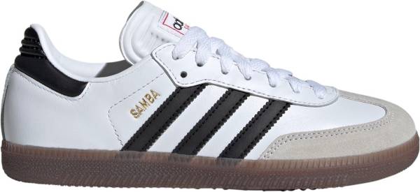 White adidas samba shop indoor soccer shoes