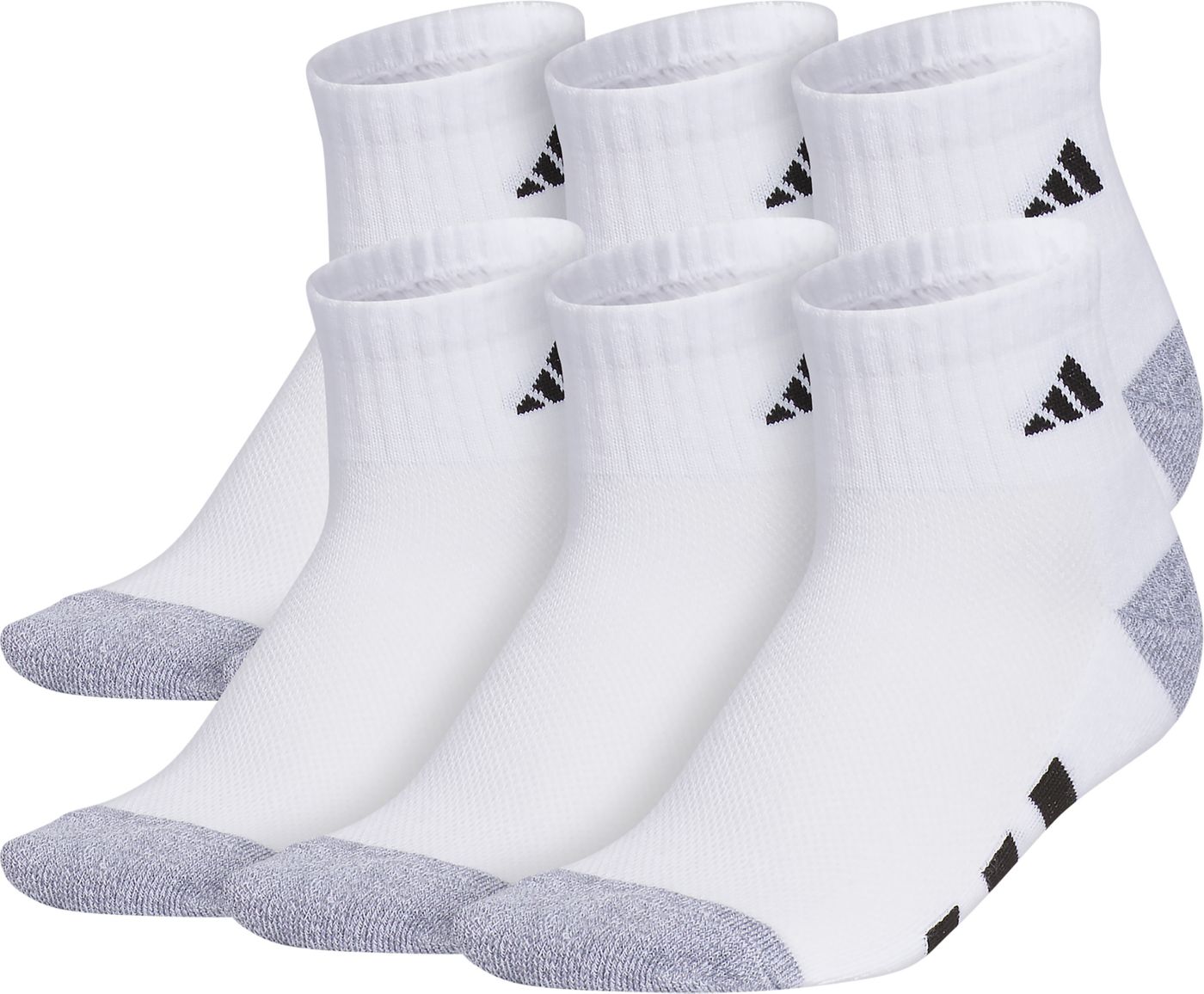 Adidas Youth Cushioned 6 Pack Quarter Socks