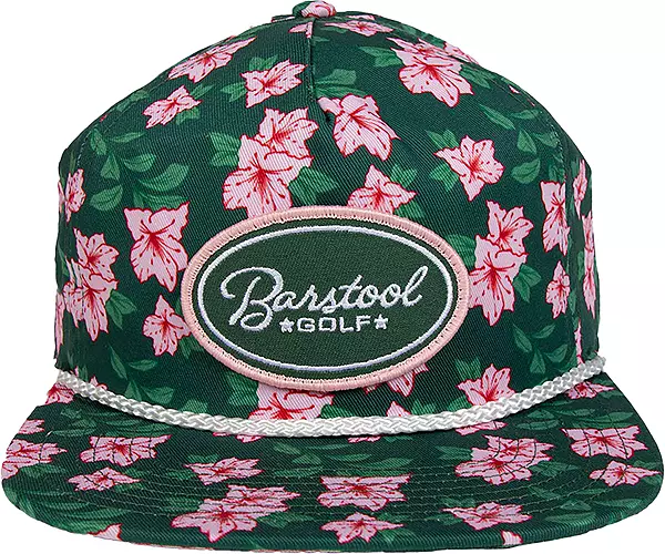 Barstool Golf Flower Crossed Tees Performance Hat | Fore Play Green