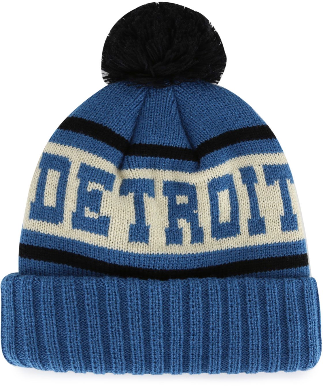 American Needle Adult Detroit Blue Pom Beanie product image