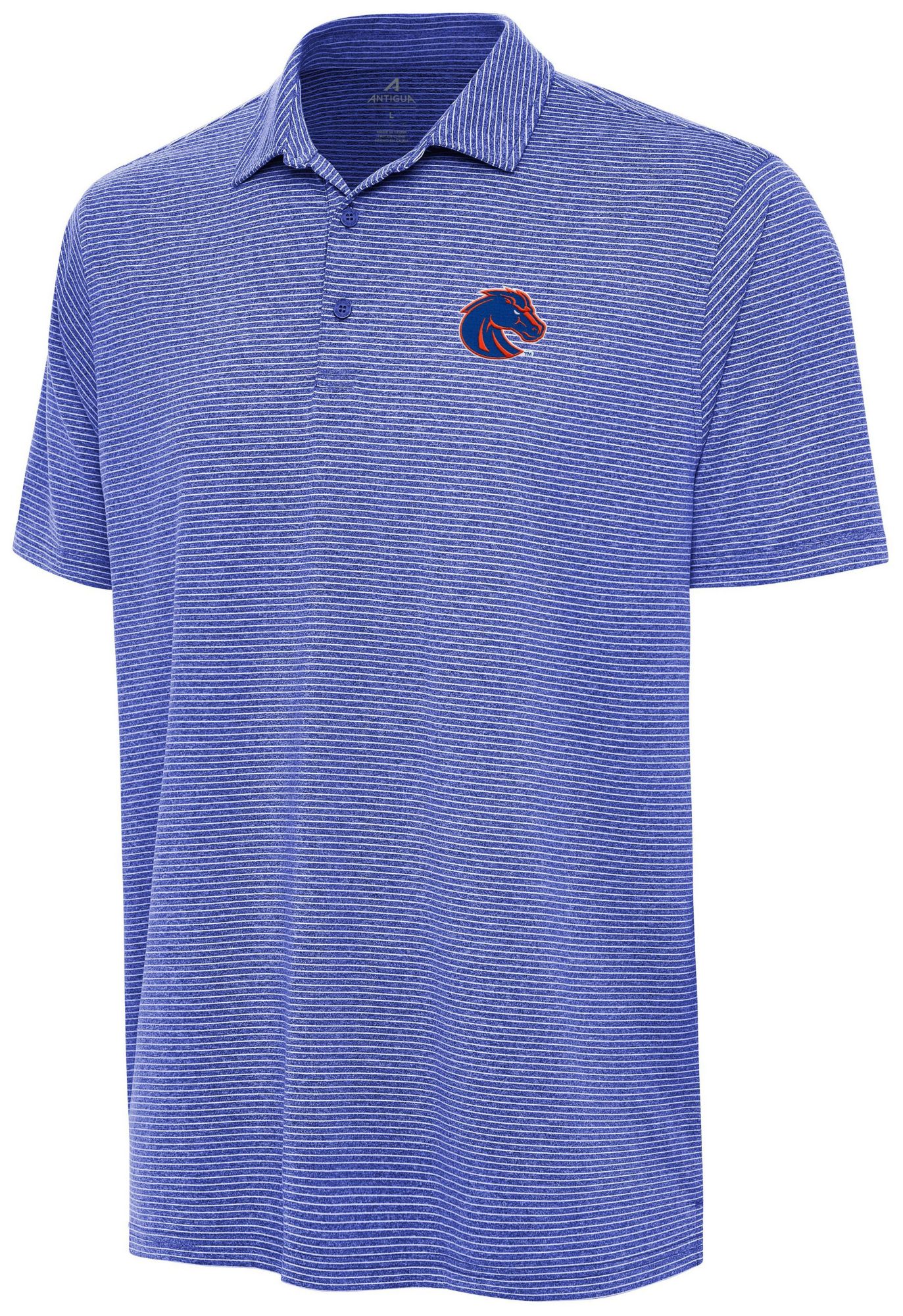 Antigua Men's Boise State Broncos Dark Royal Heather Scheme Polo product image