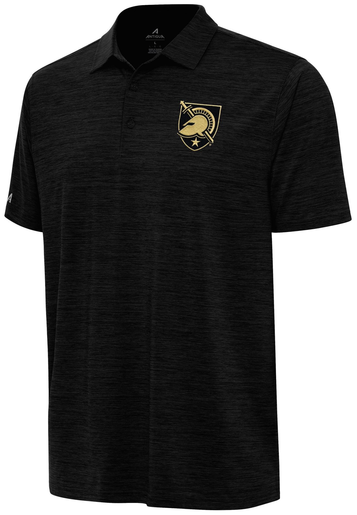 Antigua Men's Army West Point Black Knights Black Heather Layout Polo product image