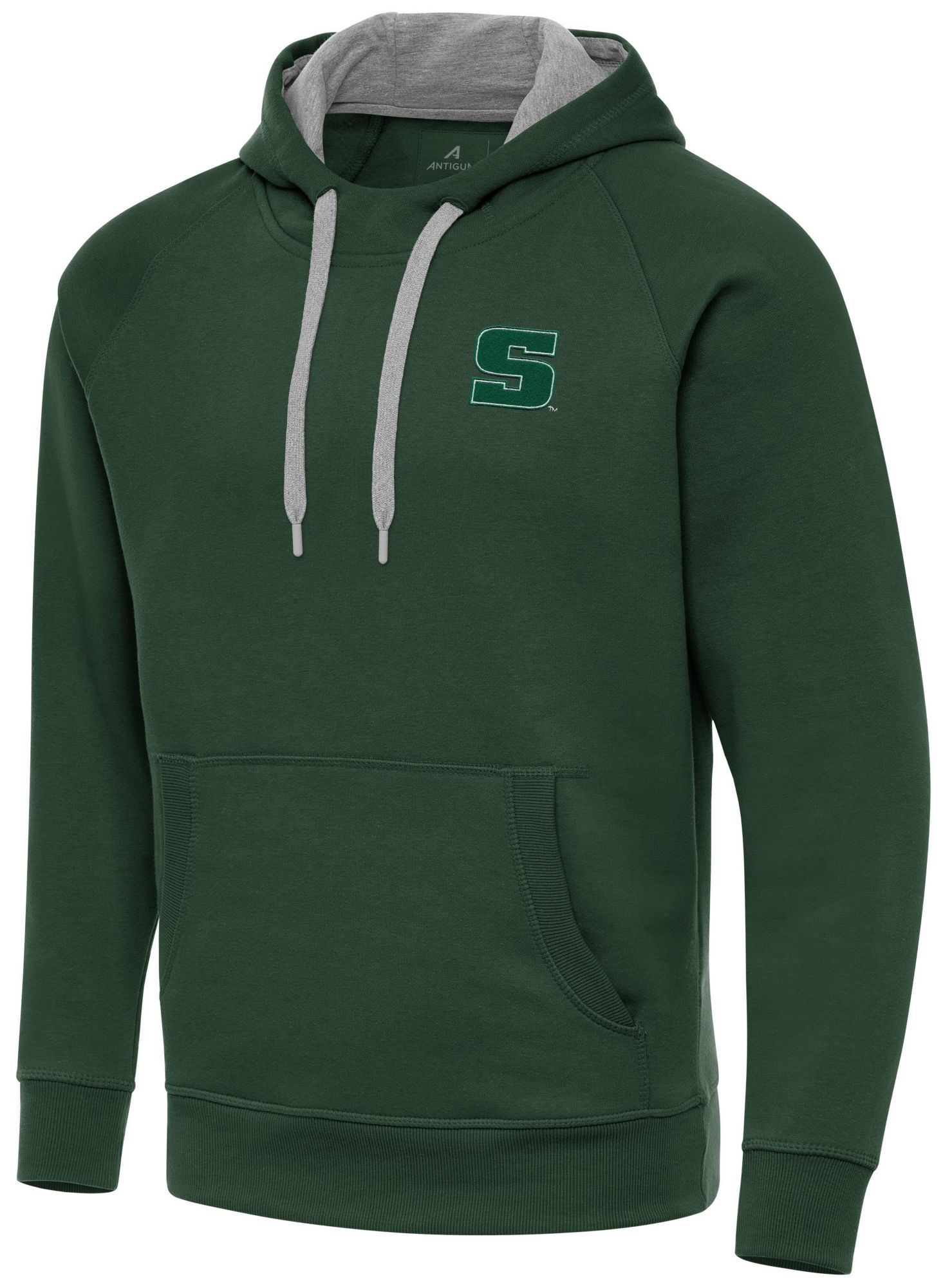 Antigua Men's Slippery Rock University Dark Pine Victory Pullover Hoodie product image