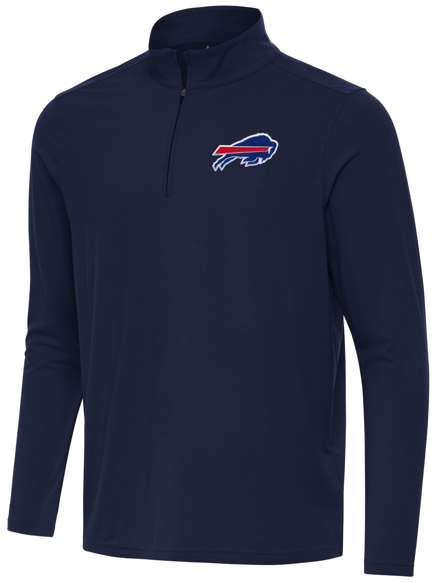 Antigua Men's Buffalo Bills Intent Navy Quarter-Zip Pullover Shirt product image