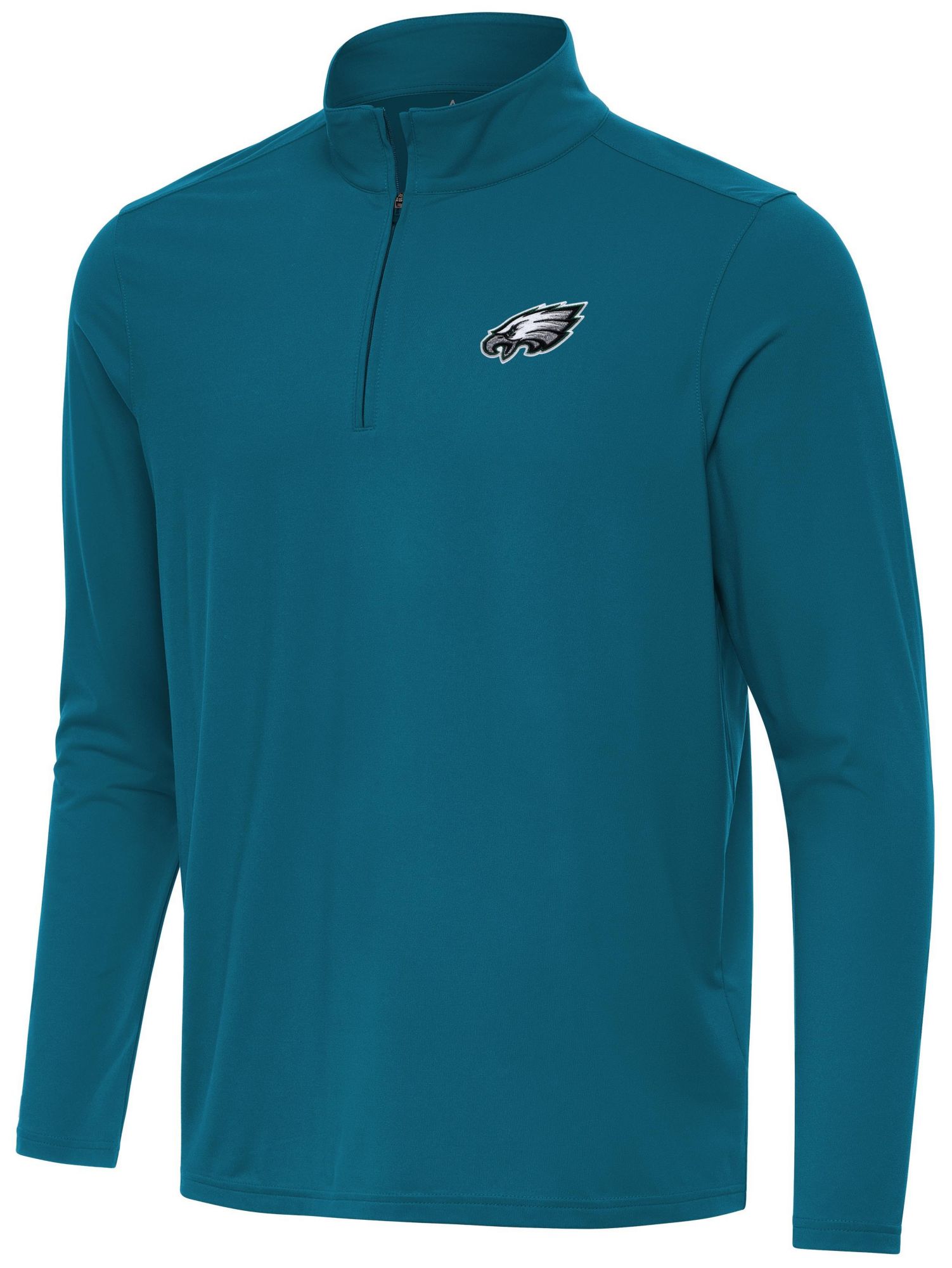 Antigua Men's Philadelphia Eagles Deep Teal Intent Quarter-Zip Shirt product image