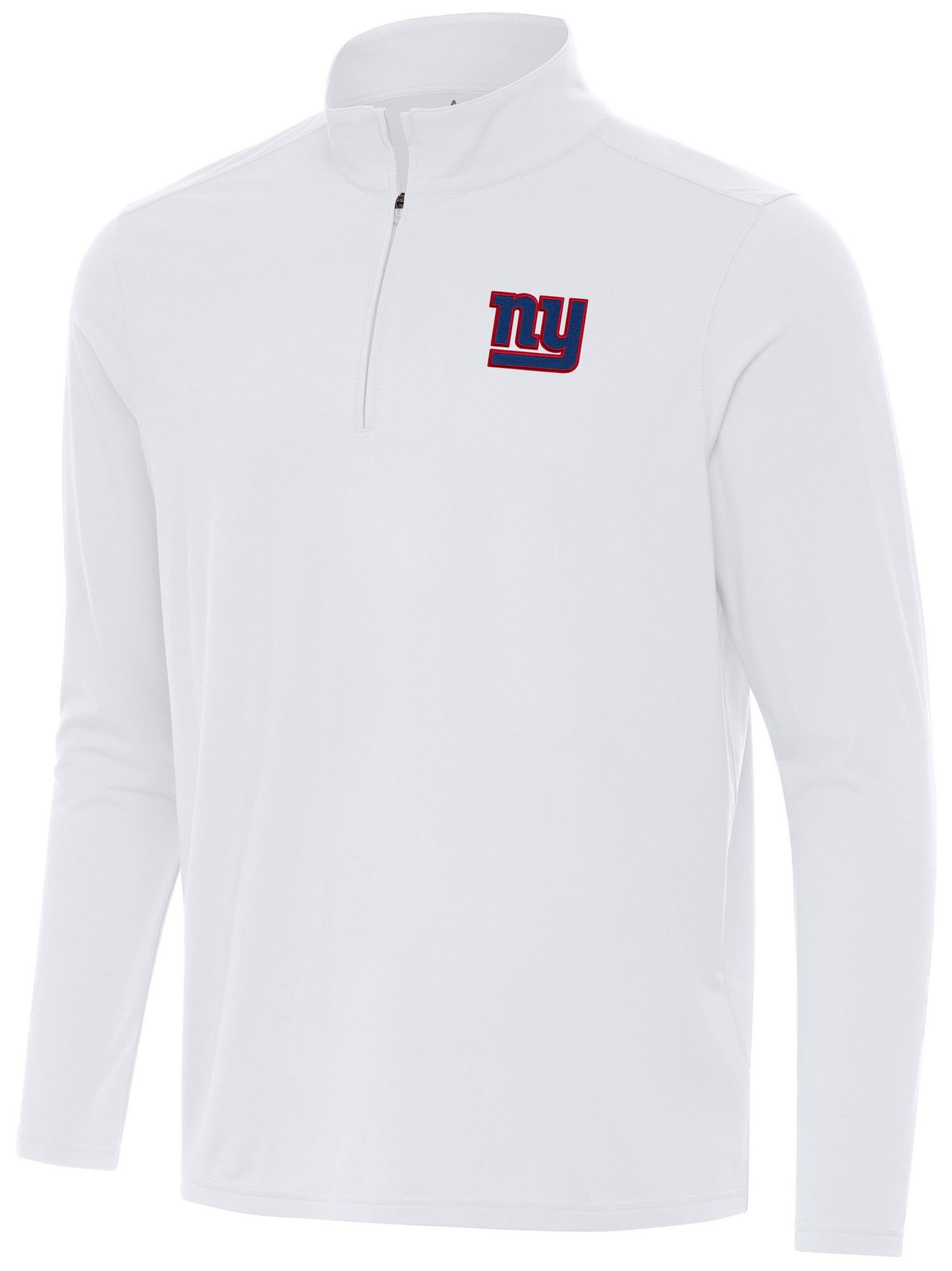 Antigua Men's New York Giants White Intent Quarter-Zip Shirt product image