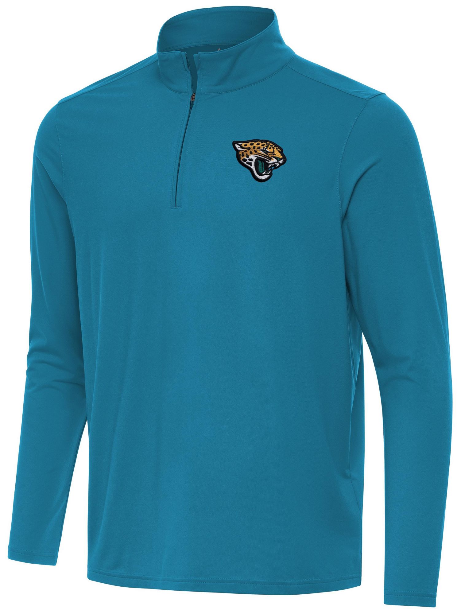 Antigua Men's Jacksonville Jaguars Teal Intent Quarter-Zip Shirt product image