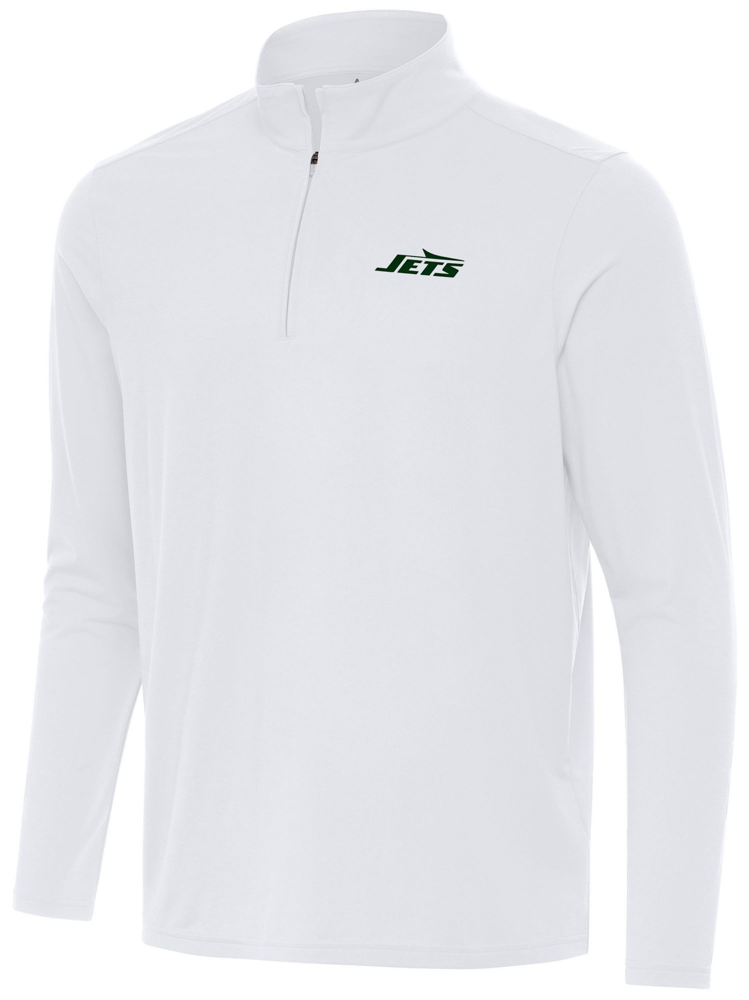 Antigua Men's New York Jets White Intent Quarter-Zip Shirt product image