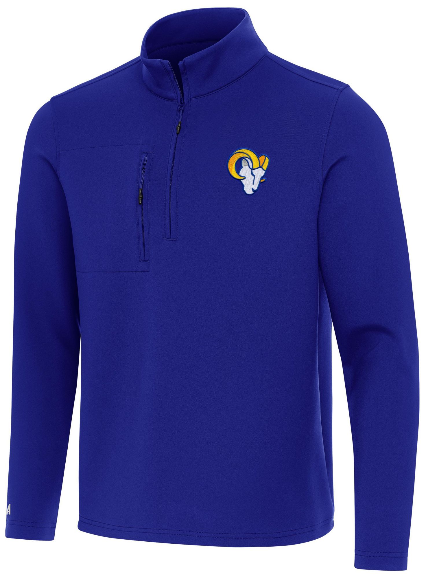Antigua Men's Los Angeles Rams Dark Royal Insider Quarter-Zip Shirt product image