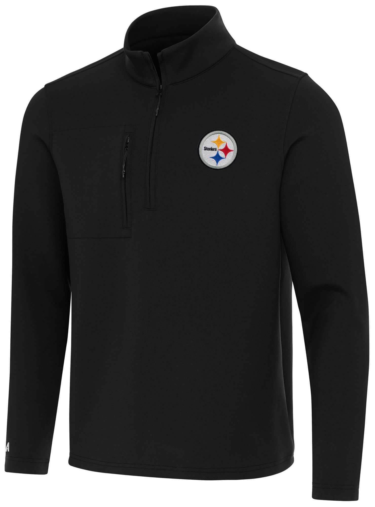 Antigua Men's Pittsburgh Steelers Black Insider Quarter-Zip Shirt product image