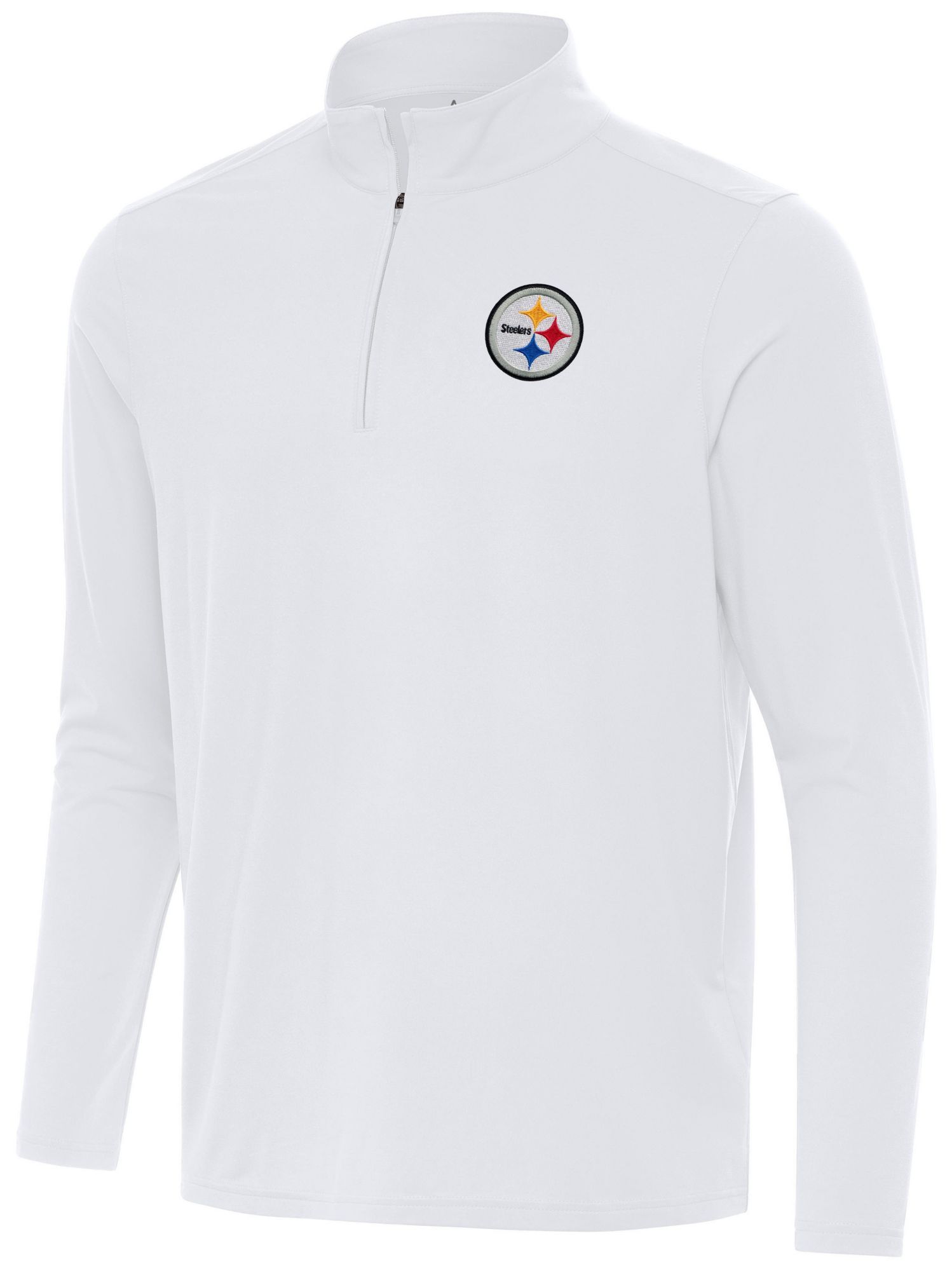 Antigua Men's Pittsburgh Steelers White Intent Quarter-Zip Shirt product image
