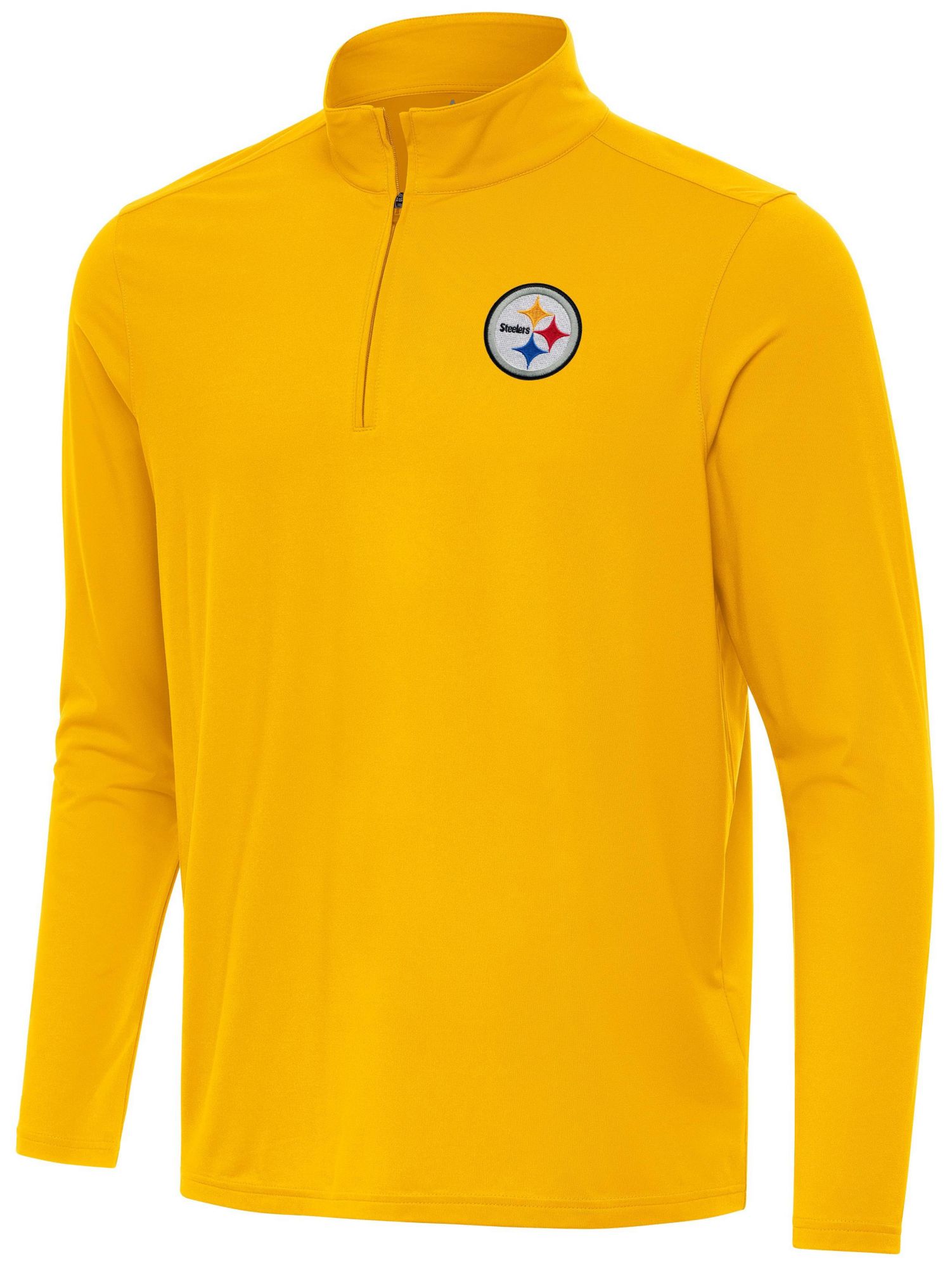Antigua Men's Pittsburgh Steelers Gold Intent Quarter-Zip Shirt product image
