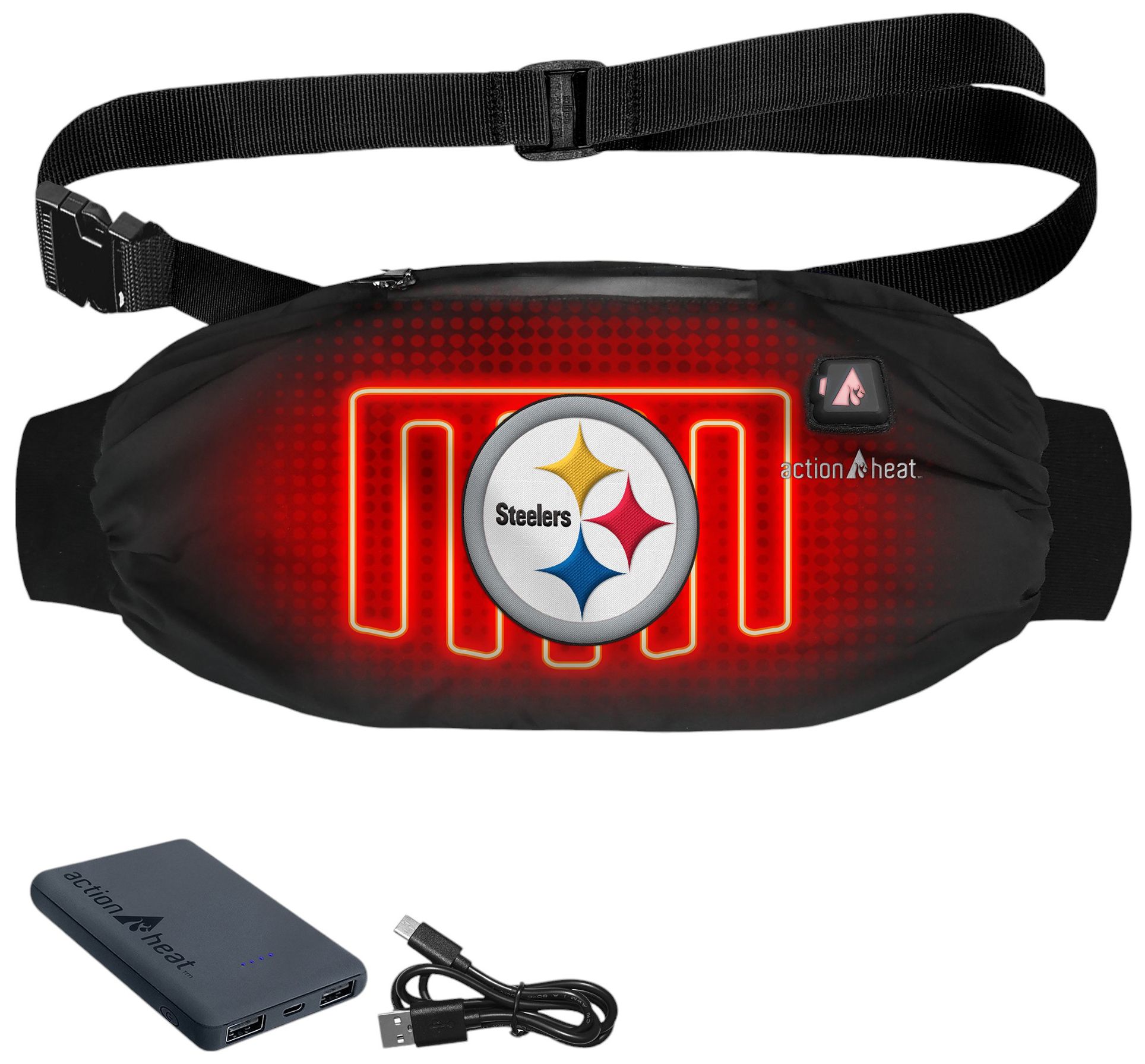 ActionHeat Pittsburgh Steelers 5V Battery Heated Hand Muff Warmer product image