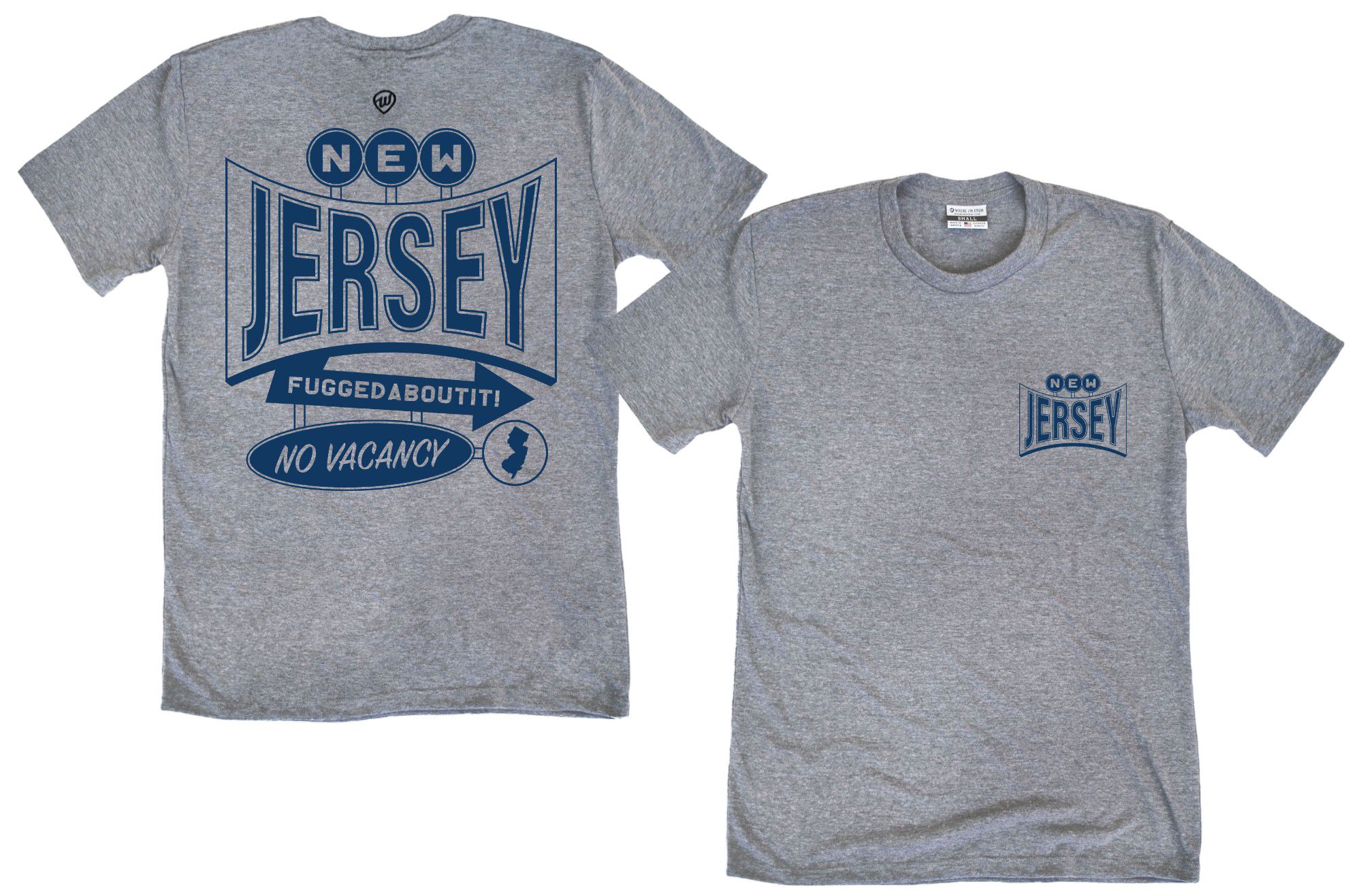 Where I'm From Adult New Jersey Hotel Gray T-Shirt product image