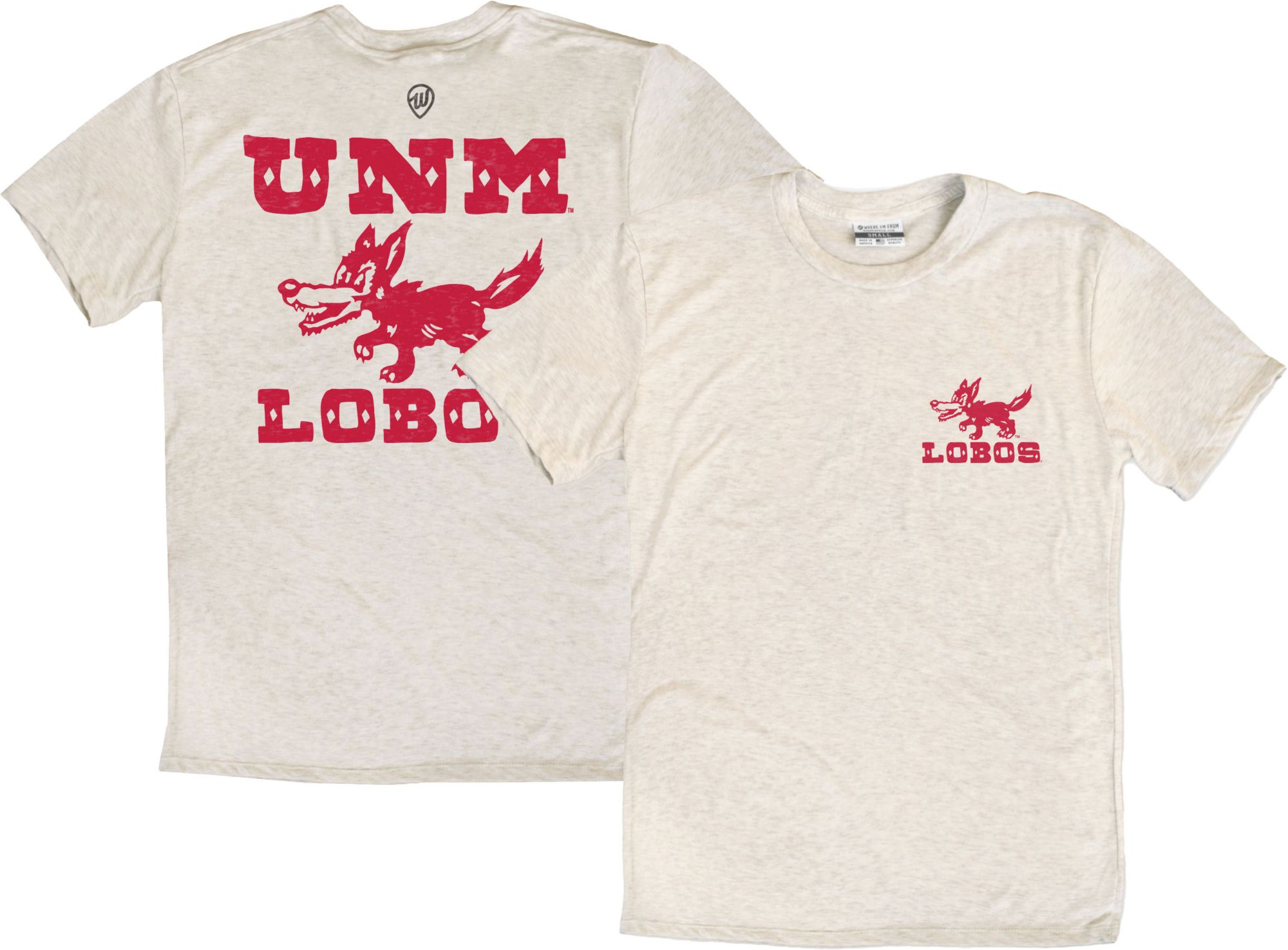 Where I'm From Men's New Mexico Lobos Oatmeal 2 Hit T-Shirt product image