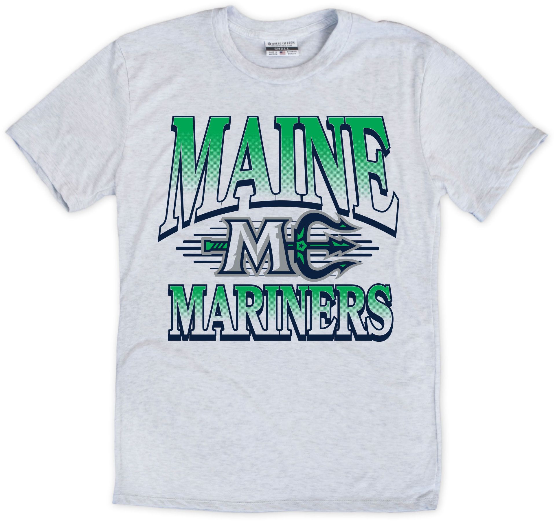 Where I'm From Unisex Maine Mariners White Logo T-Shirt Dick's
