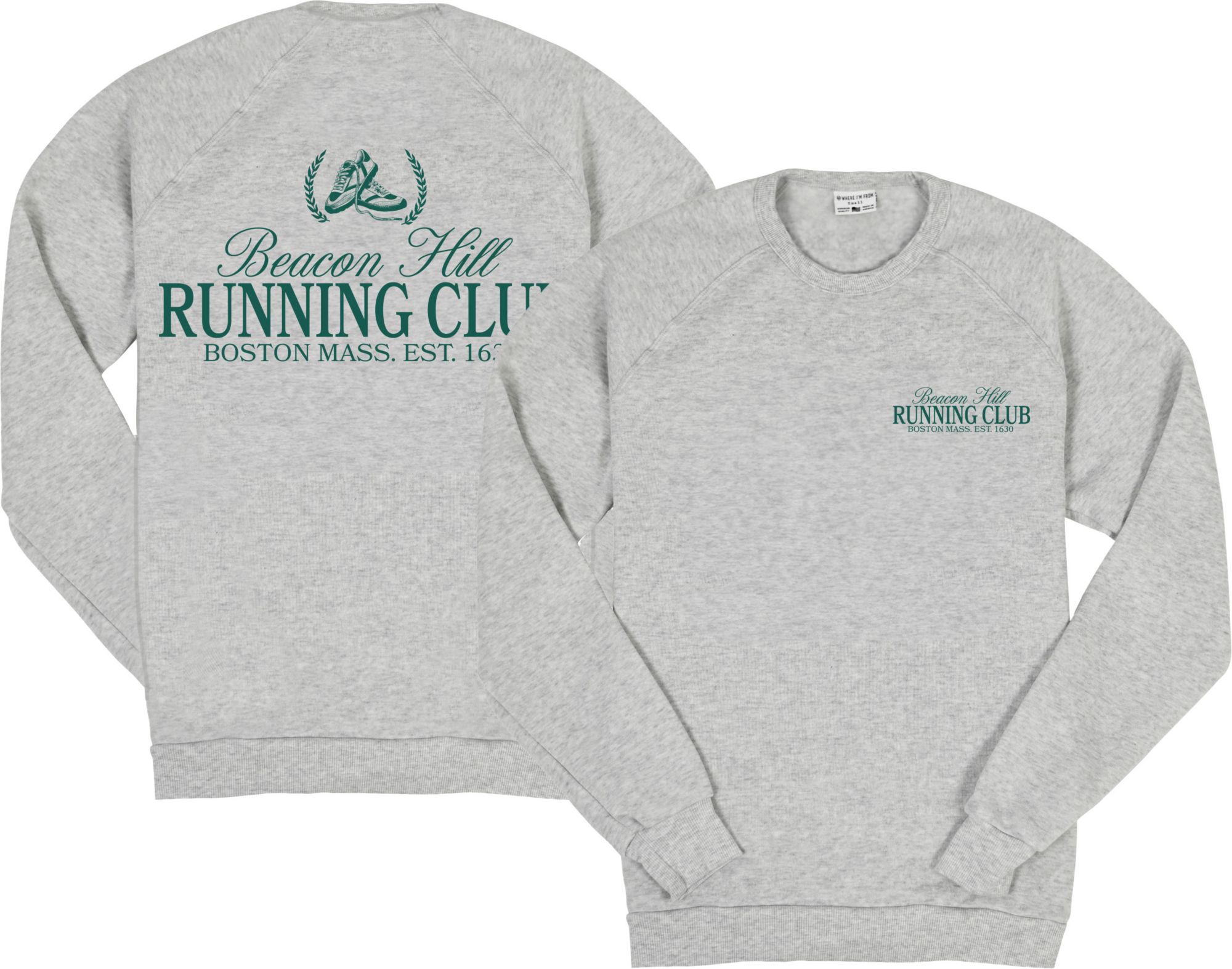 Where I'm From Adult Boston Run Club Crewneck Sweatshirt product image
