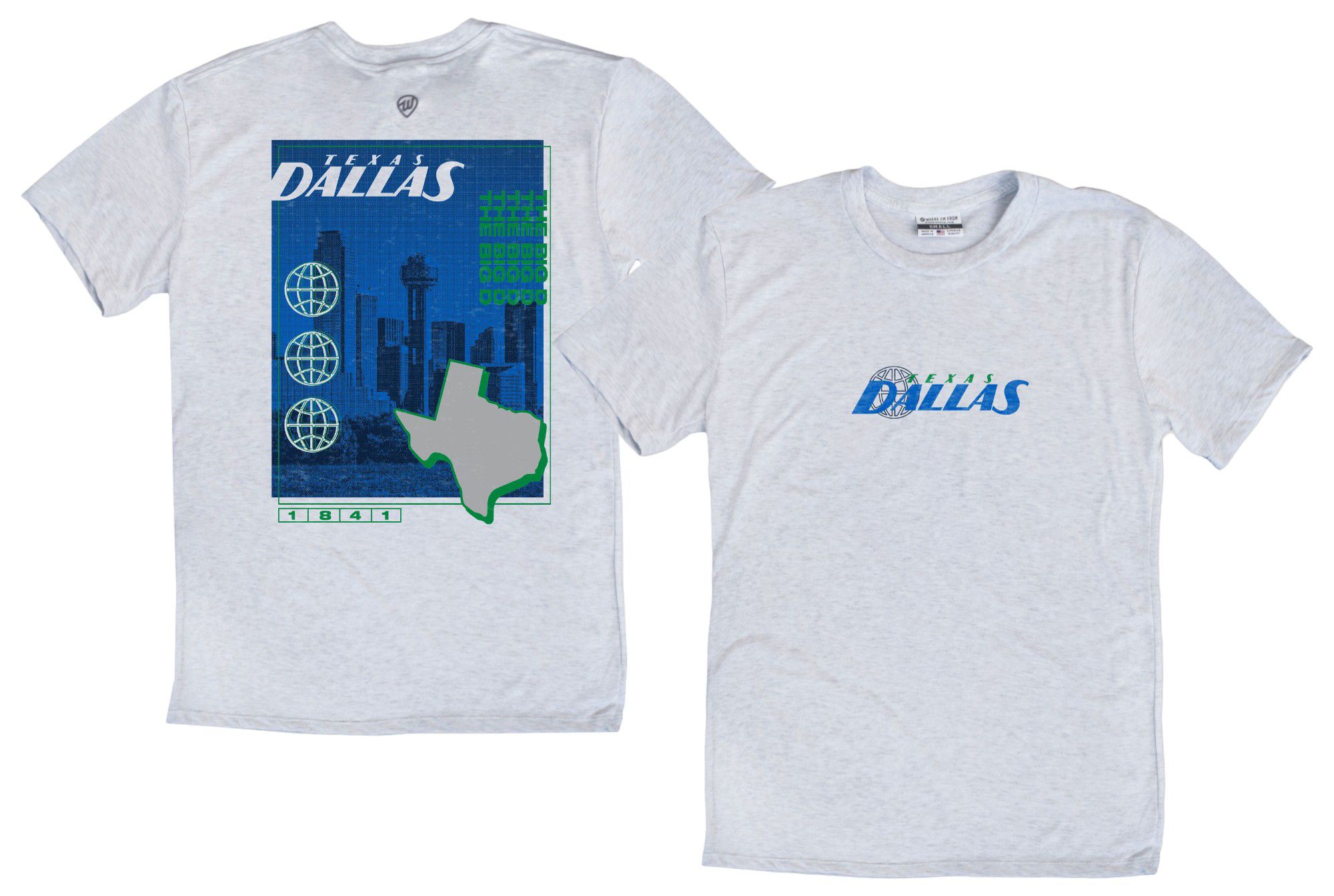 Where I'm From Adult Dallas Mavericks Big D T-Shirt product image