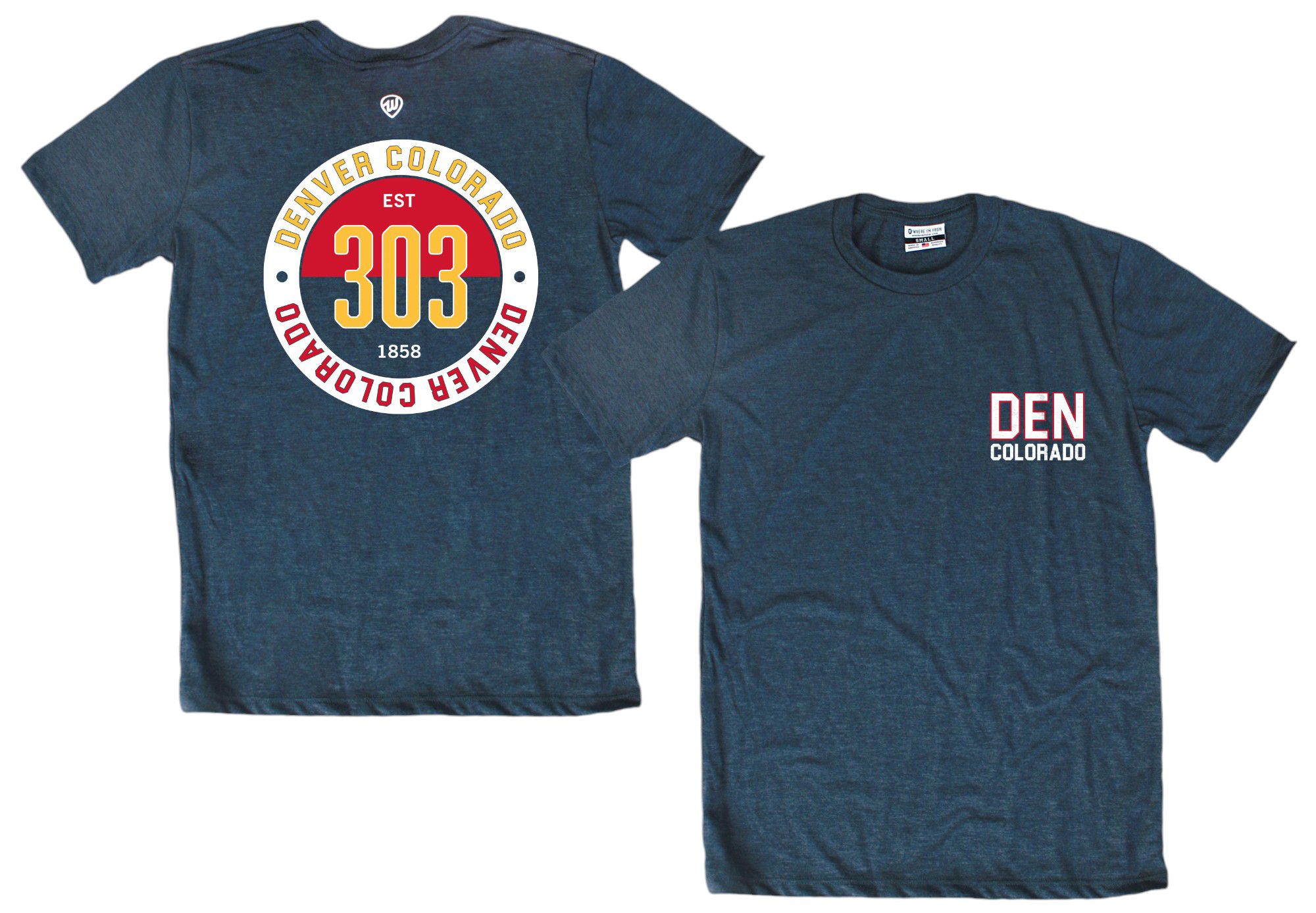 Where I'm From Adult Denver 2Sided Circle T-Shirt product image