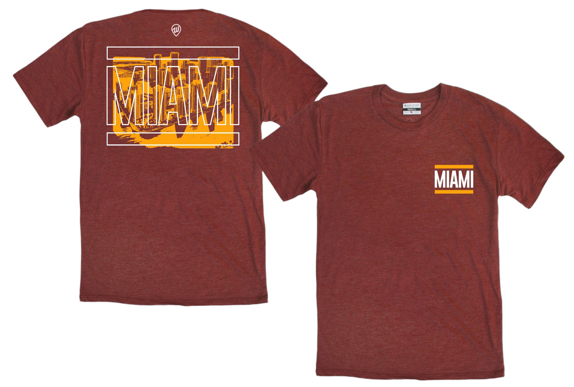 Where I'm From Adult Miami 2-Sided City T-Shirt product image