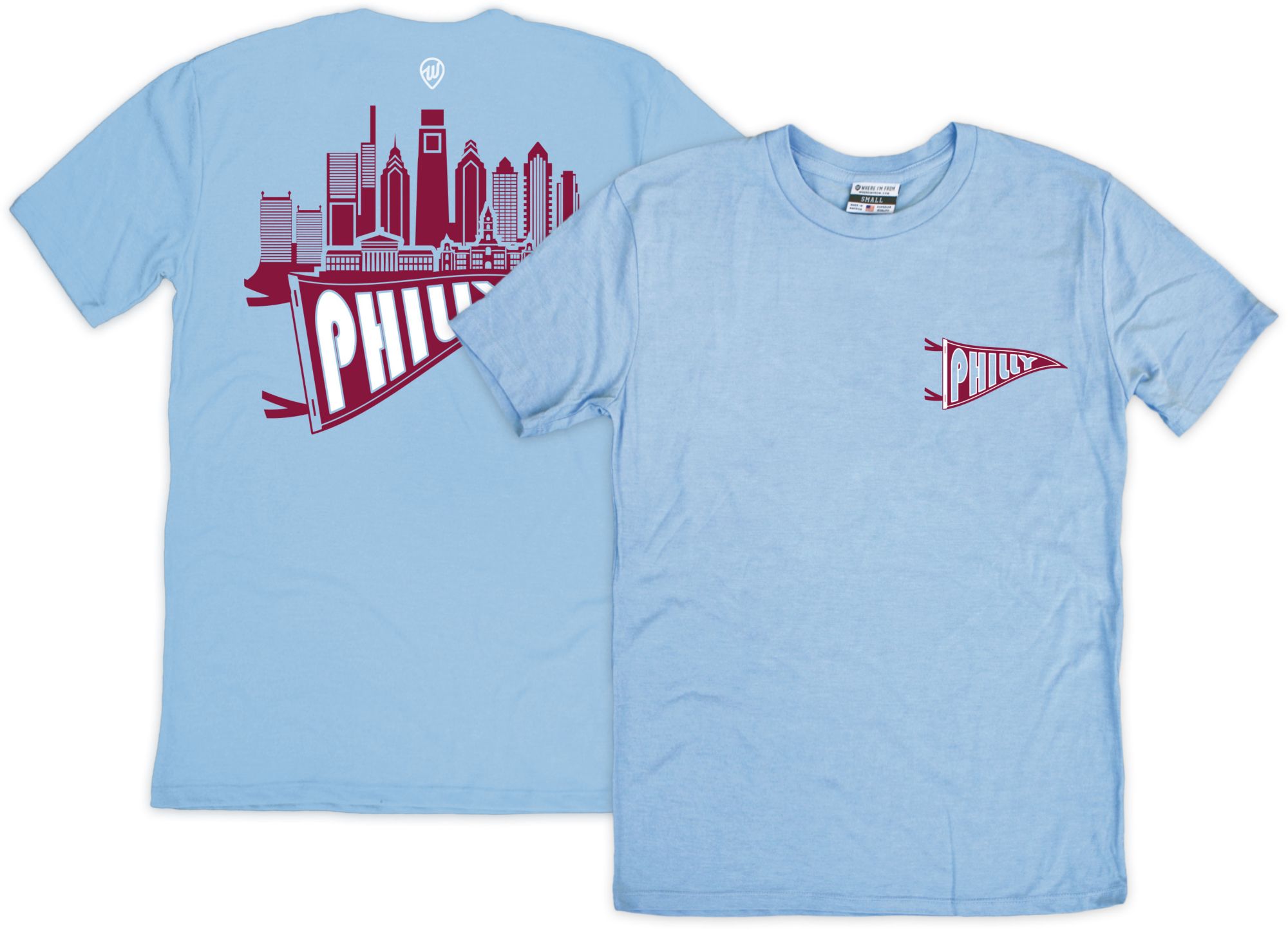 Where I'm From Adult Philadelphia Skyline T-Shirt product image