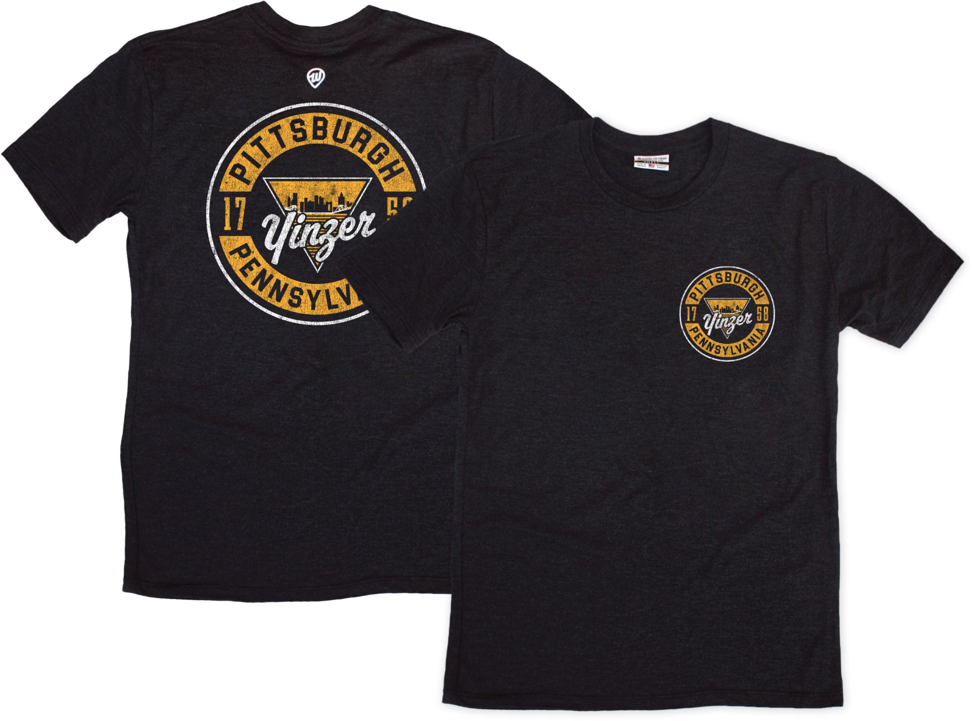 Where I'm From Adult Pittsburgh Yinzer Circle T-Shirt