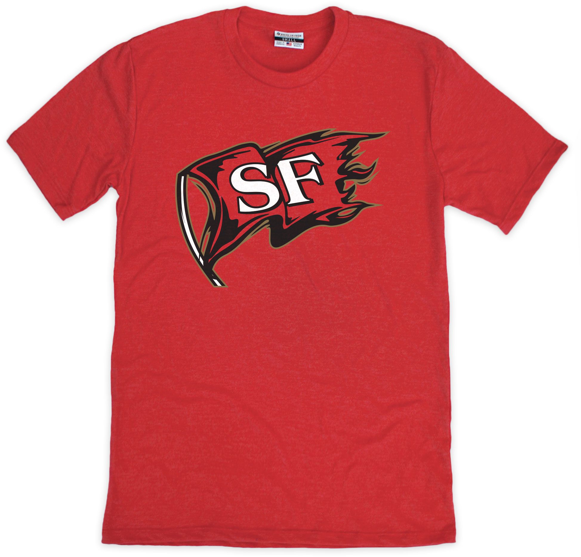 Where I'm From Adult San Francisco 415 Flag T-Shirt