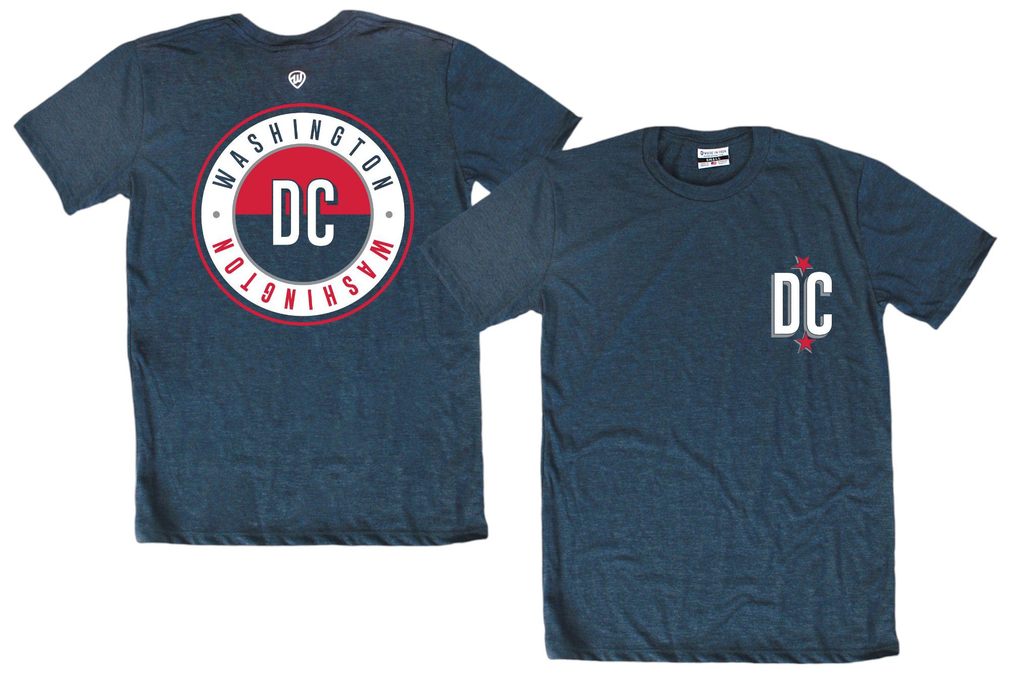 Where I'm From Adult Washington 2Sided Circle T-Shirt product image