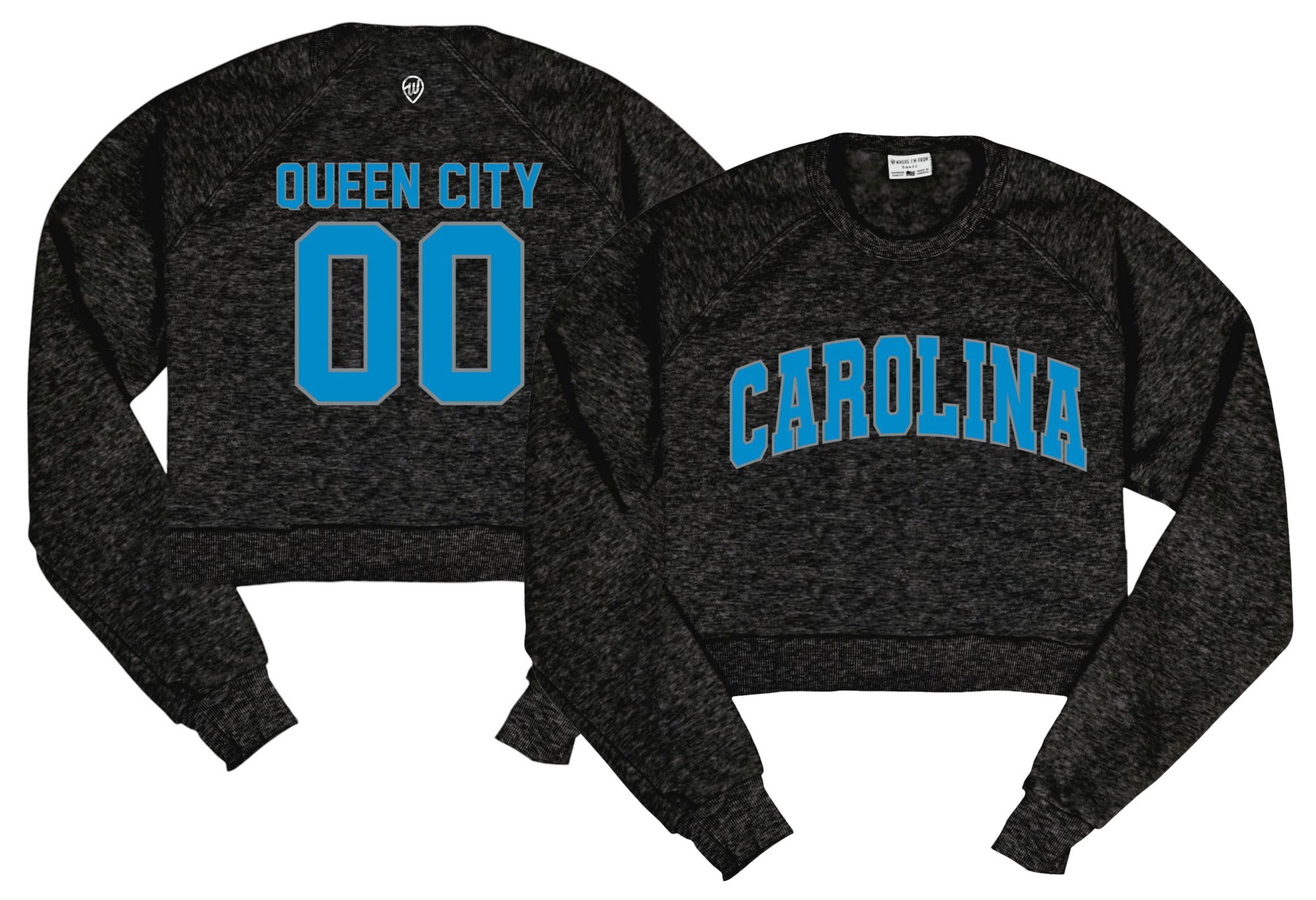 Where I'm From Women's North Carolina 2 Sided Cropped Fleece Sweatshirt product image