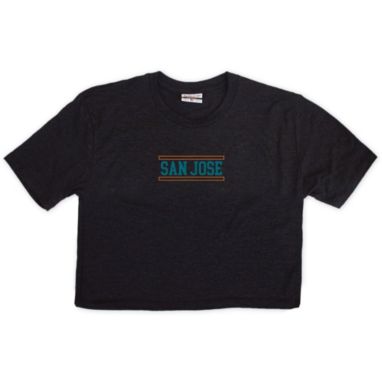 sorry, Where I'm From Women's San Jose Black Micro Code Cropped T-Shirt is currently out of stock