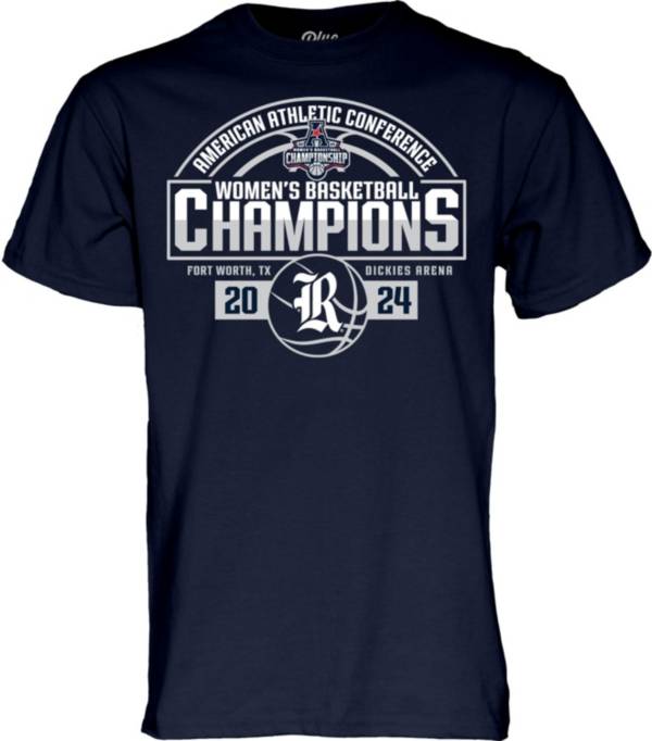 Blue 84 Adult NCAA 2024 Women's Basketball Conference Champions Rice Owls  Navy Locker Room T-Shirt