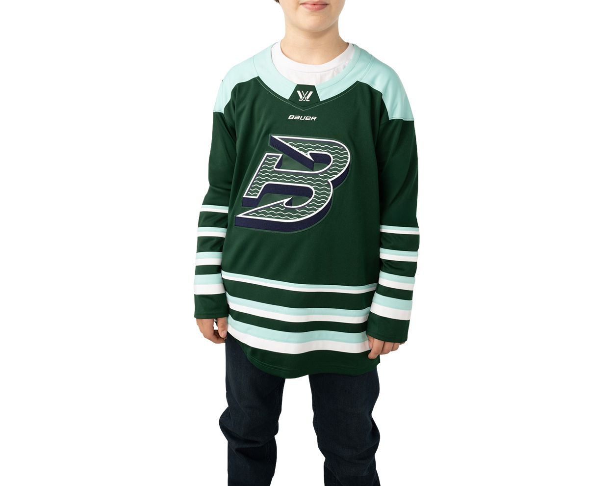 Bauer Youth PWHL Boston Fleet Green Authentic Jersey product image