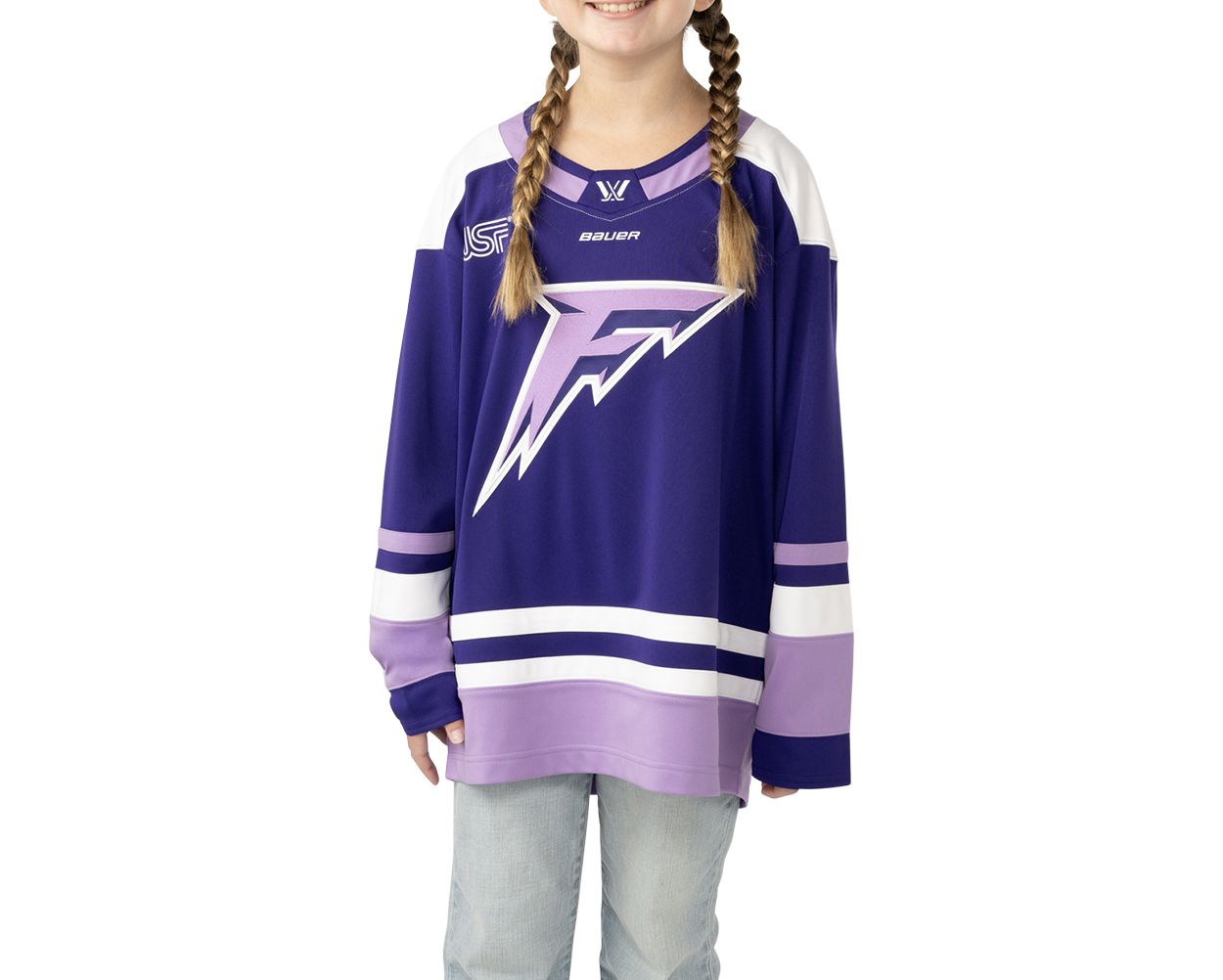 Bauer Youth PWHL Minnesota Frost Purple Authentic Jersey product image