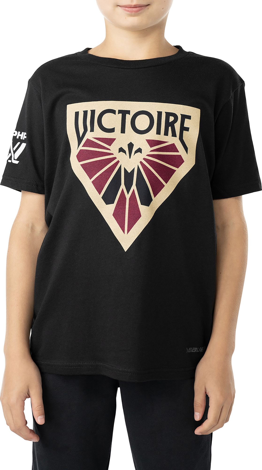 Bauer Youth PWHL Montreal Victoire Black Graphic T-Shirt product image