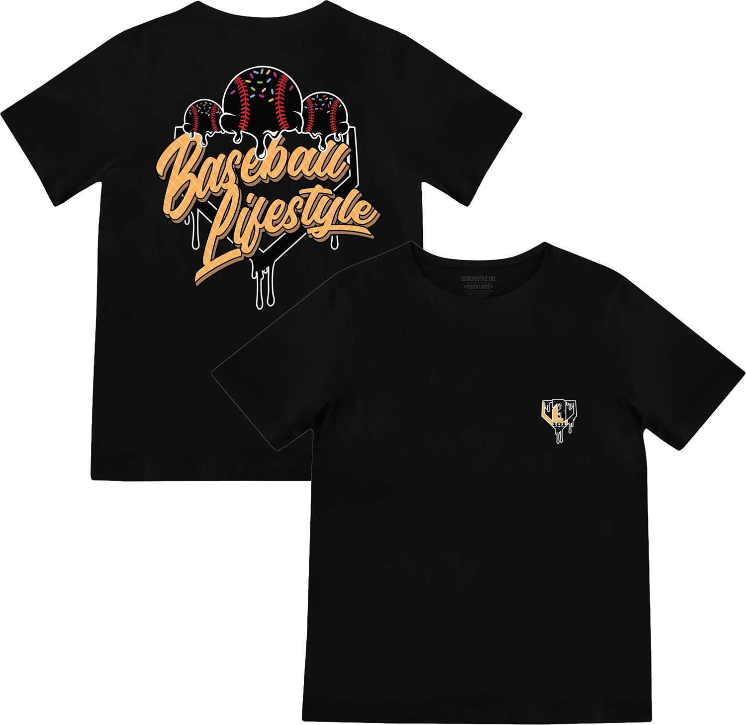 Baseball Lifestyle 101 Boys' Ice Cream Shirt product image