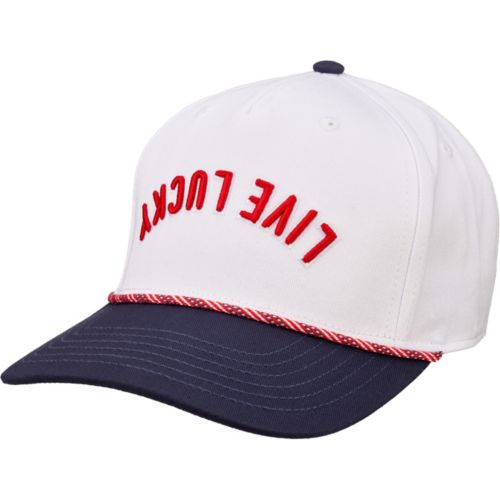 VimHue Women's White Azalea Cross Stitch Sun Goddess Golf Hat