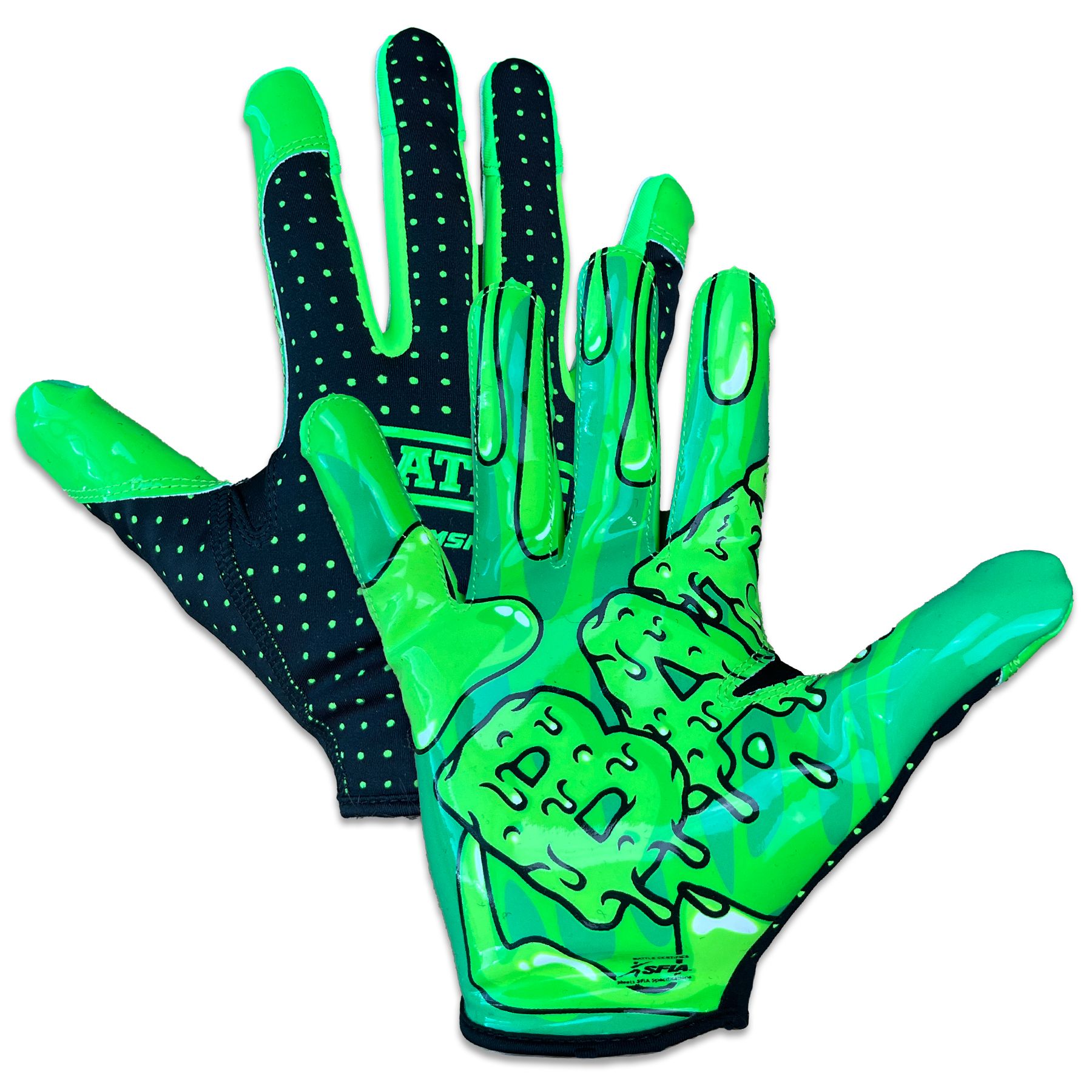 Battle Sports Doom Speed Slime Football Glove product image