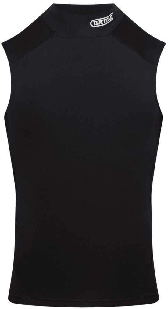 Battle Sports Mock Neck PRO Sleeveless Compression Shirt product image