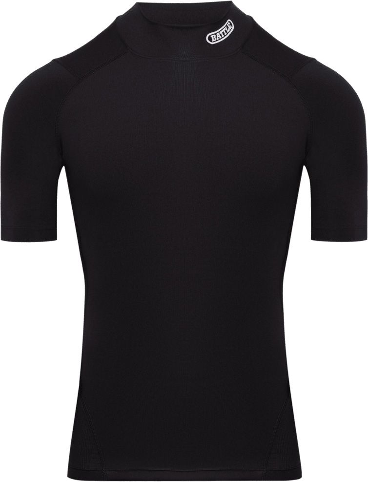 Battle Sports Mock Neck PRO Short Sleeve Compression Shirt product image