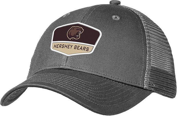 Colosseum Athletics Men's Hershey Bears Charcoal Adjustable Trucker Hat product image