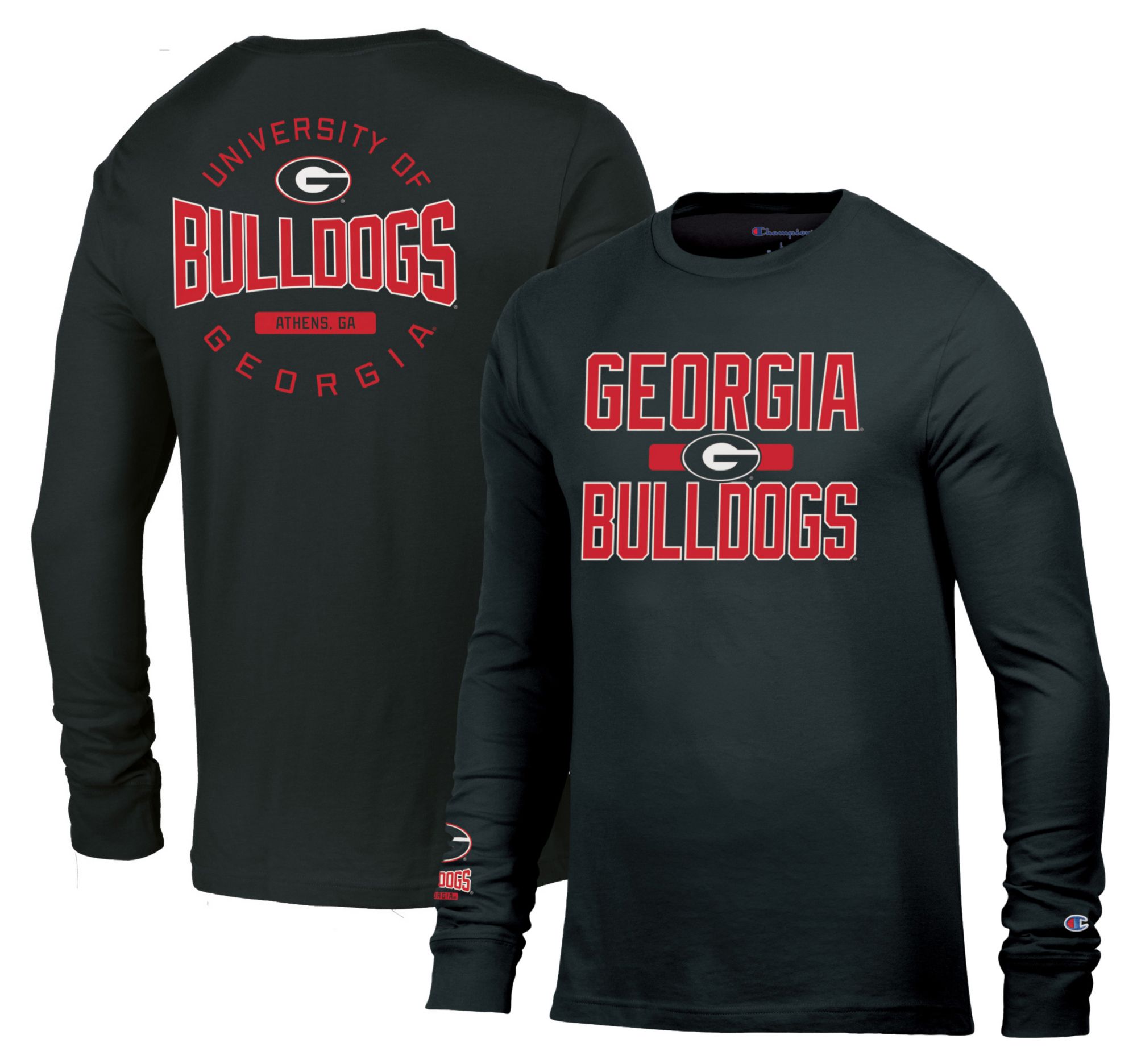 Champion Men's Georgia Bulldogs Black Long Sleeve T-Shirt product image