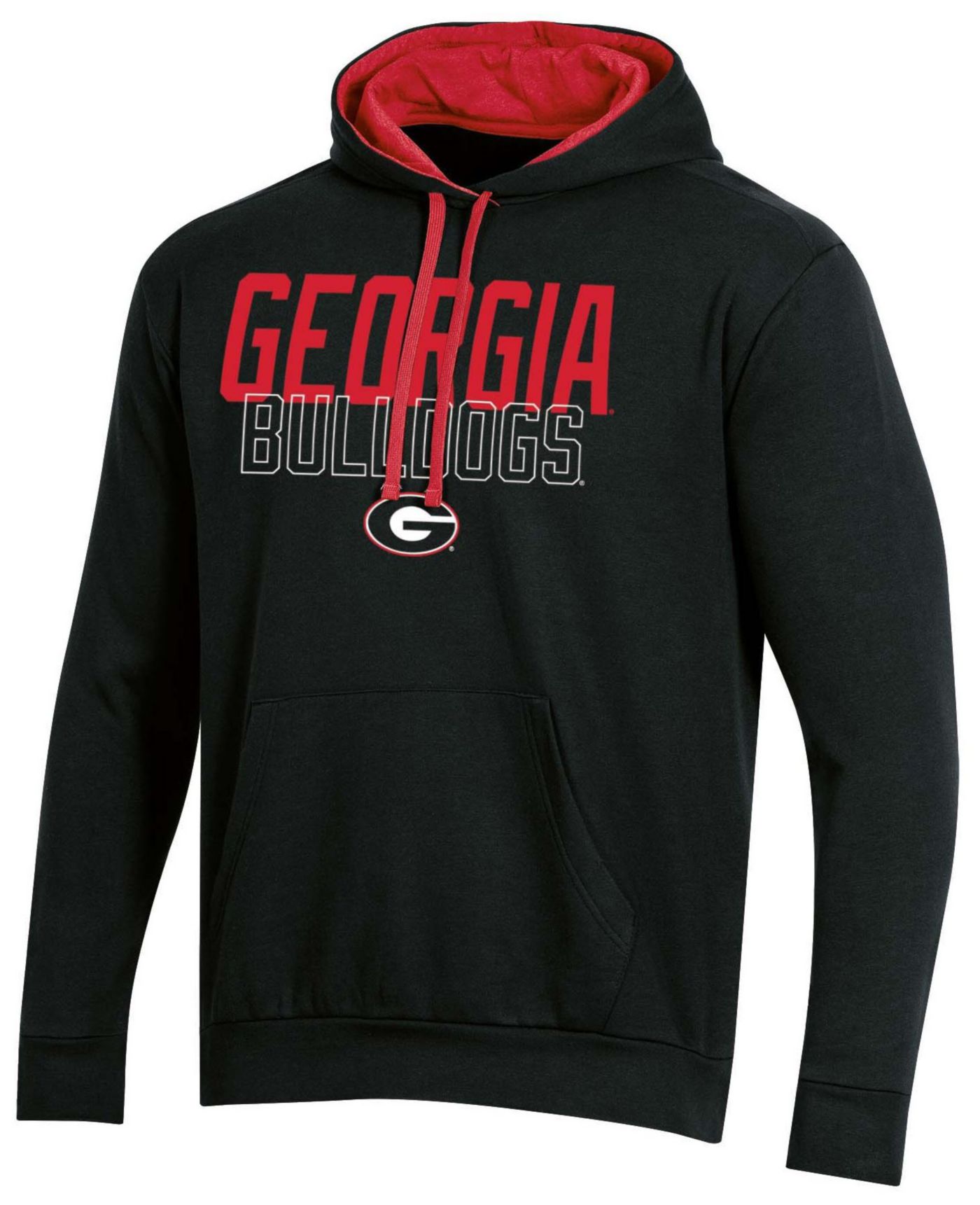 Champion Men s Georgia Bulldogs True Black Pullover Hoodie Dick s Sporting Goods