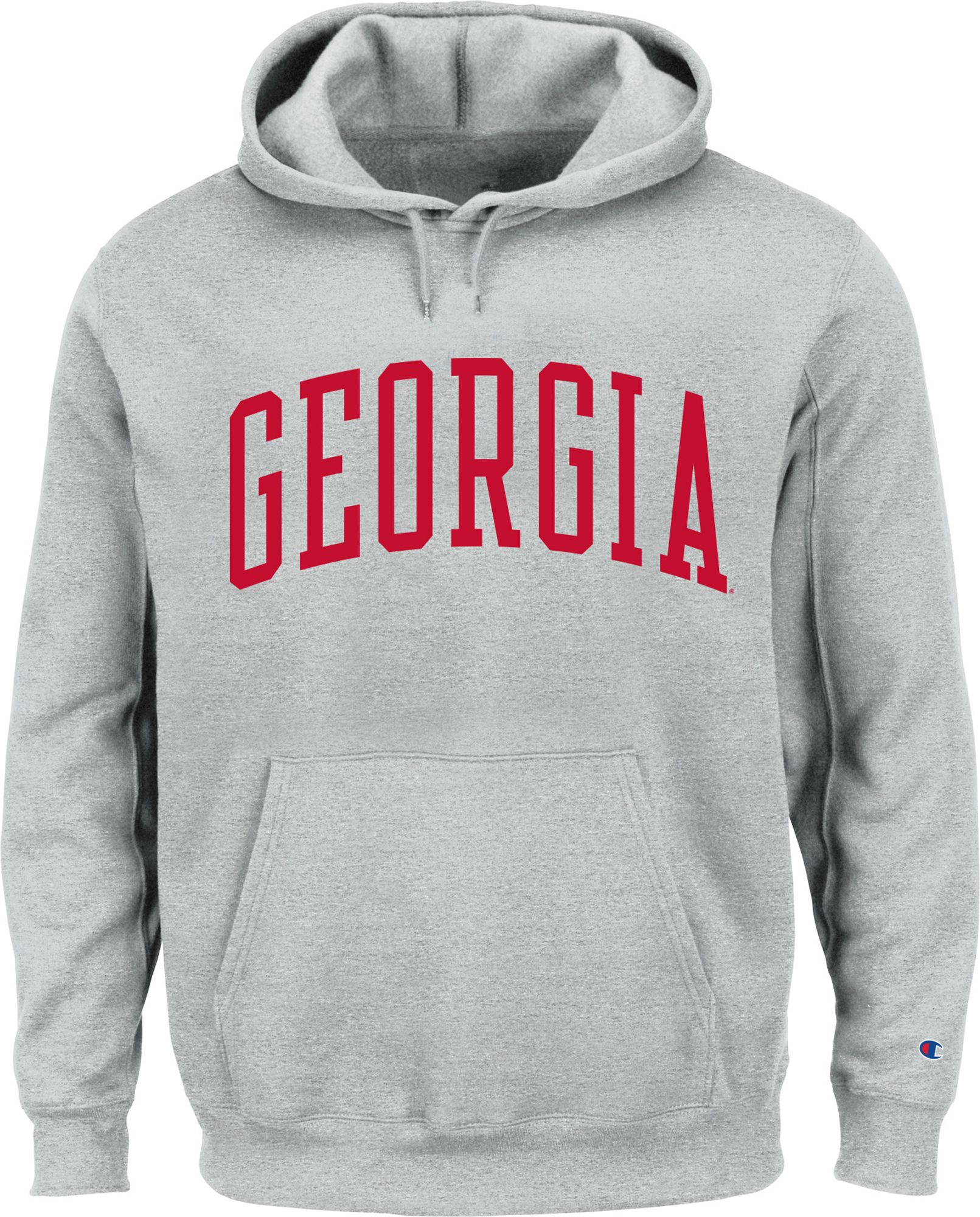 Champion Men's Georgia Bulldogs Heather Grey Reverse Weave Big & Tall Pullover Hoodie product image