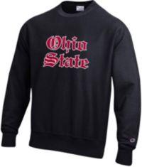 Champion Men's Ohio State Buckeyes Black Reverse Weave Crew