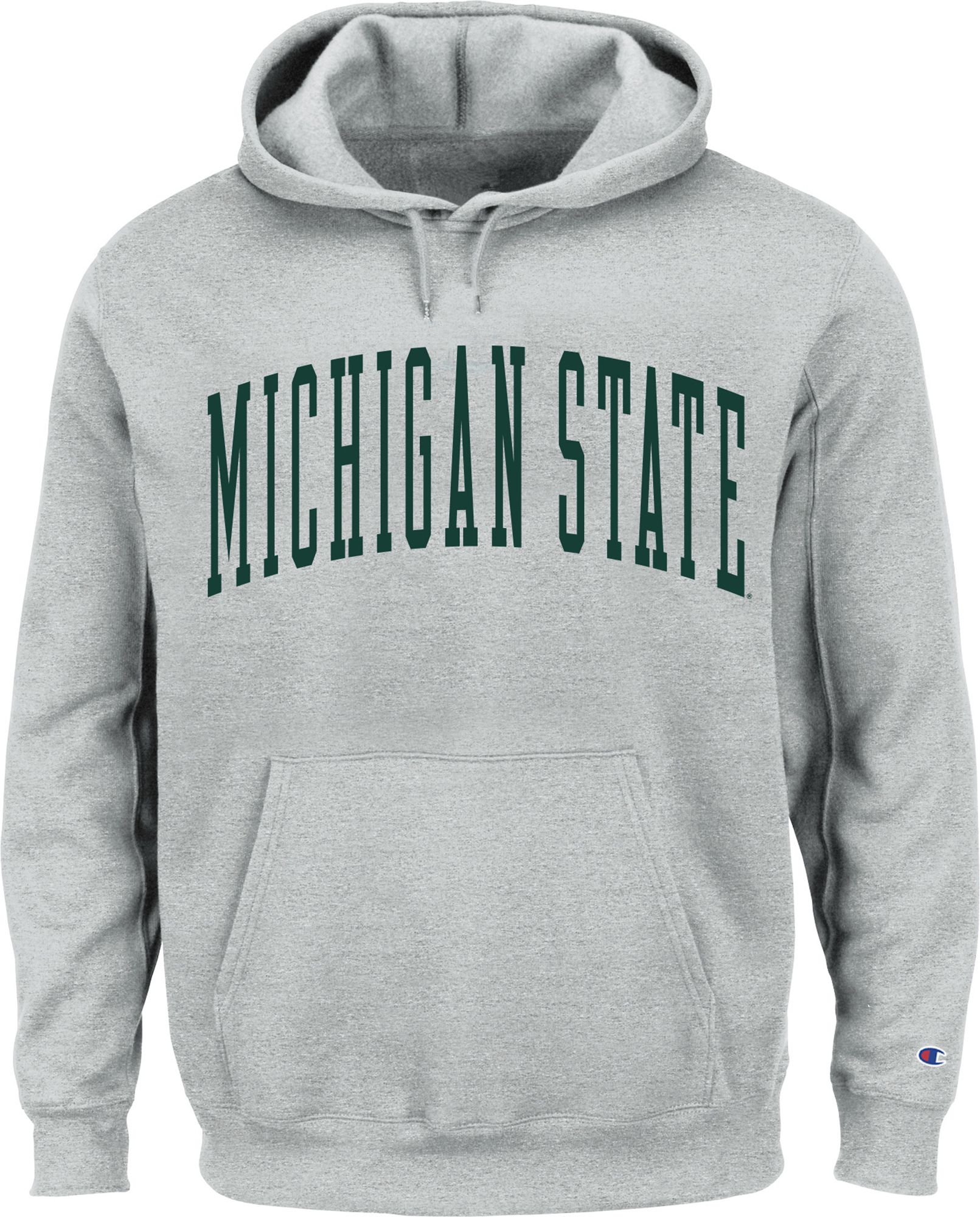 Champion Men's Michigan State Spartans Heather Grey Reverse Weave Big & Tall Pullover Hoodie product image