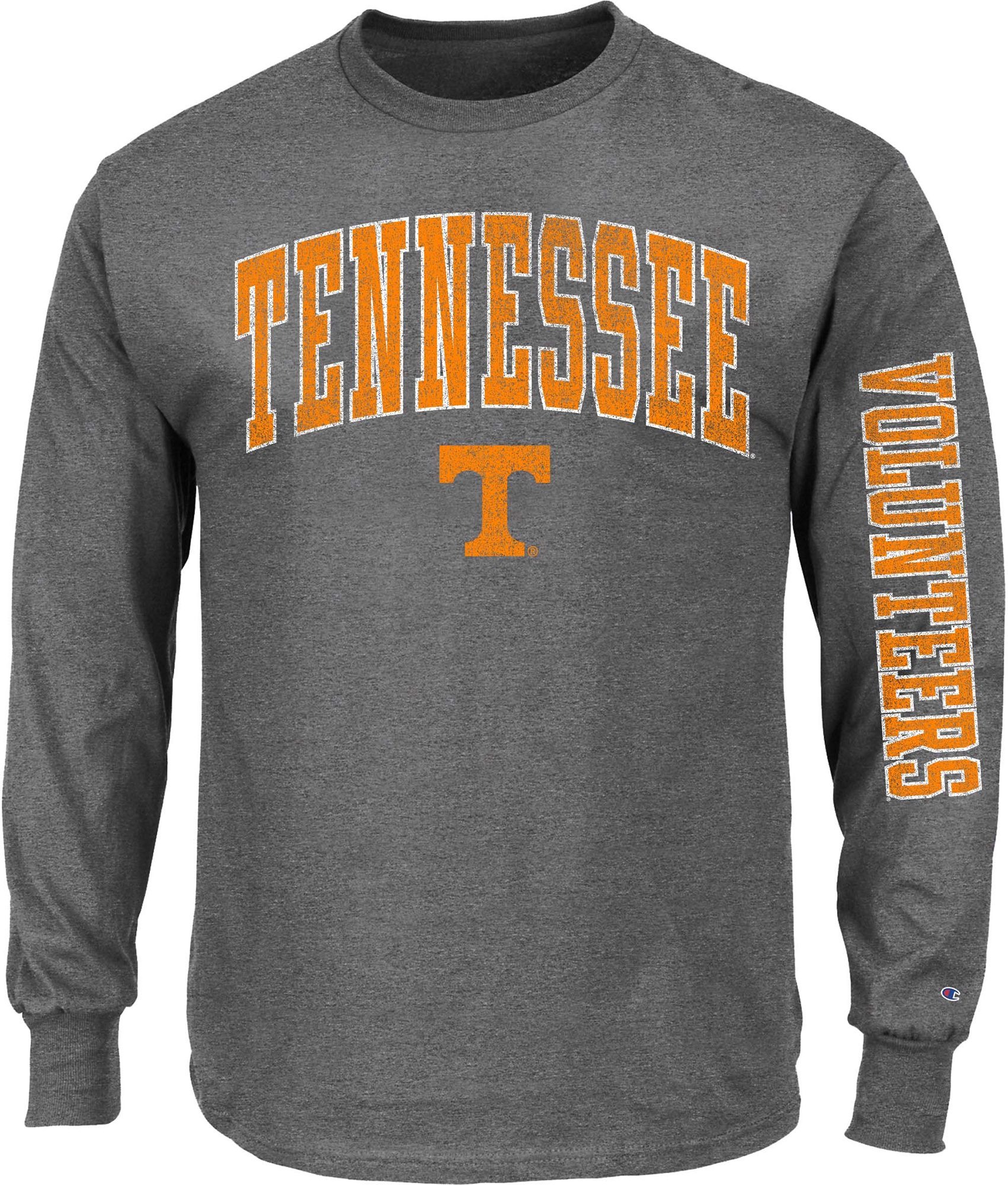 Champion Men's Tennessee Volunteers Heather Grey Big & Tall 2 Hit Long Sleeve T-Shirt product image