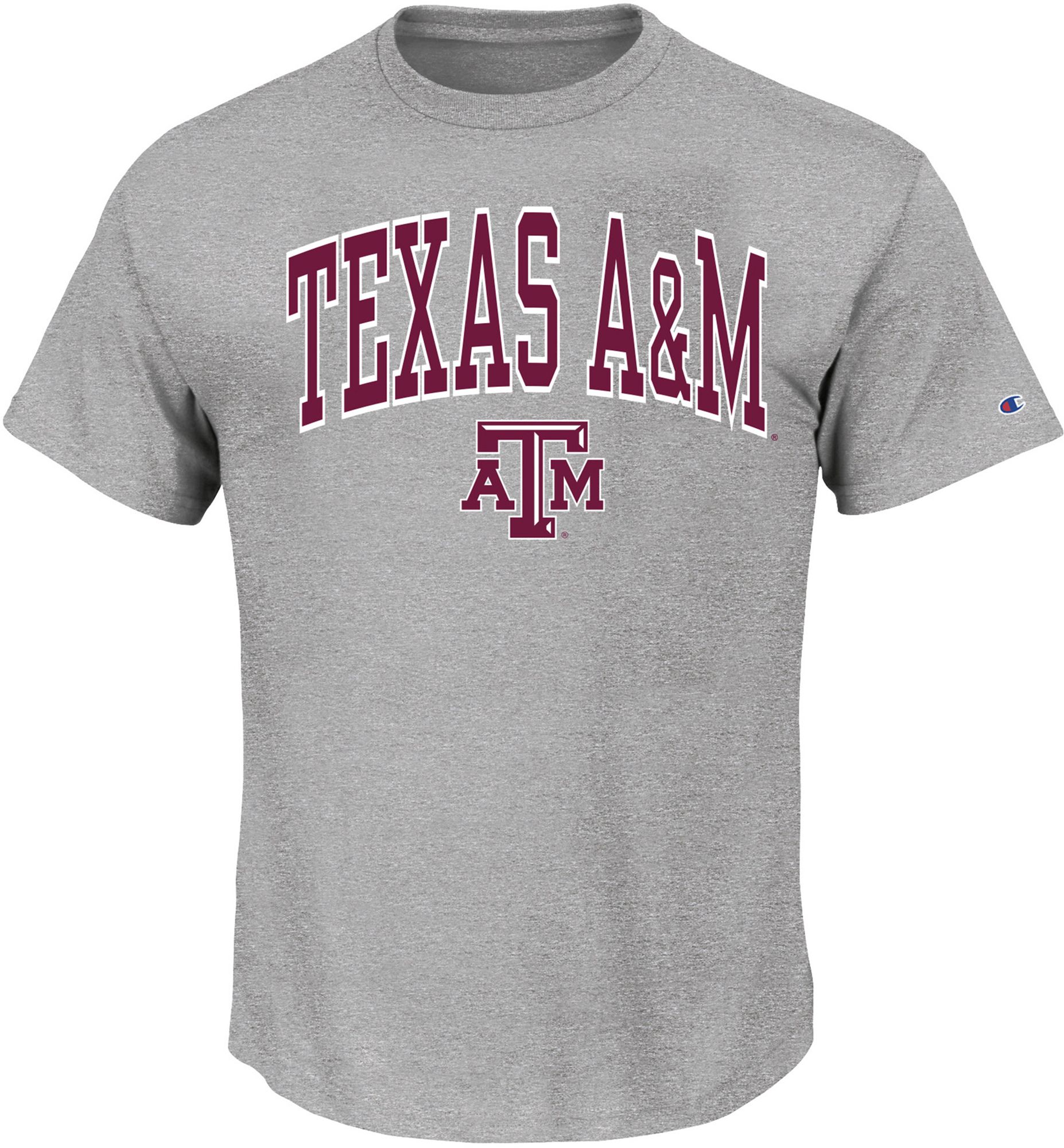 Champion Men's Texas A&M Aggies Heather Grey Big & Tall Arch T-Shirt product image