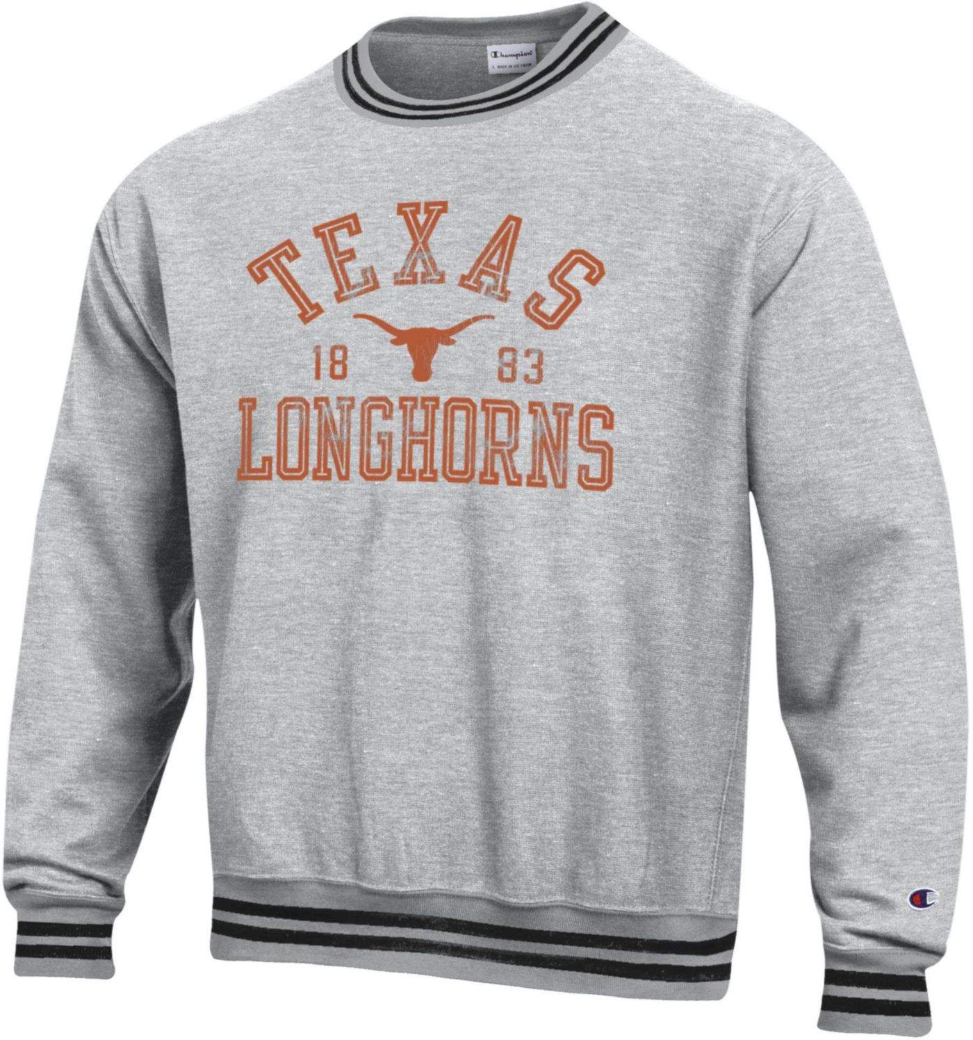 Champion sweater grey crew neck yarn sales