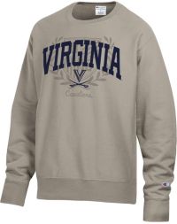 Champion Men's Virginia Cavaliers Beige Garment Dyed Reverse Weave