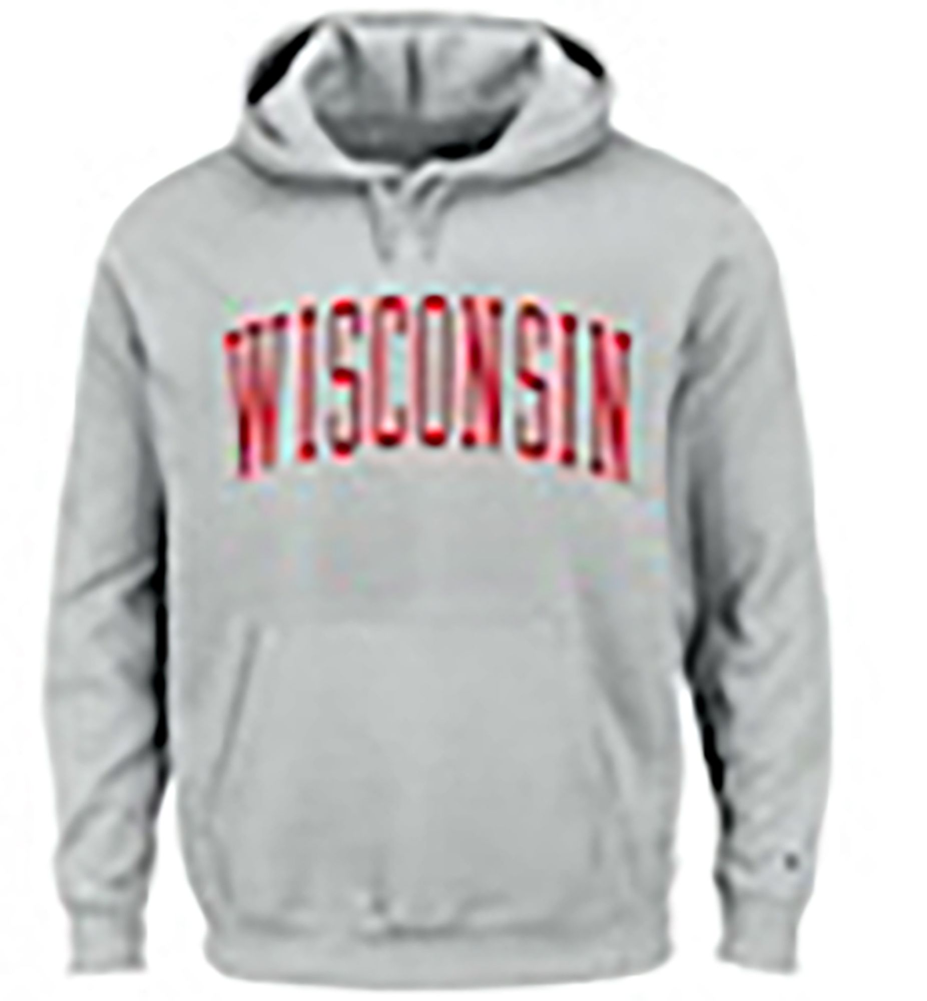 Champion Men's Wisconsin Badgers Heather Grey Reverse Weave Big & Tall Pullover Hoodie product image
